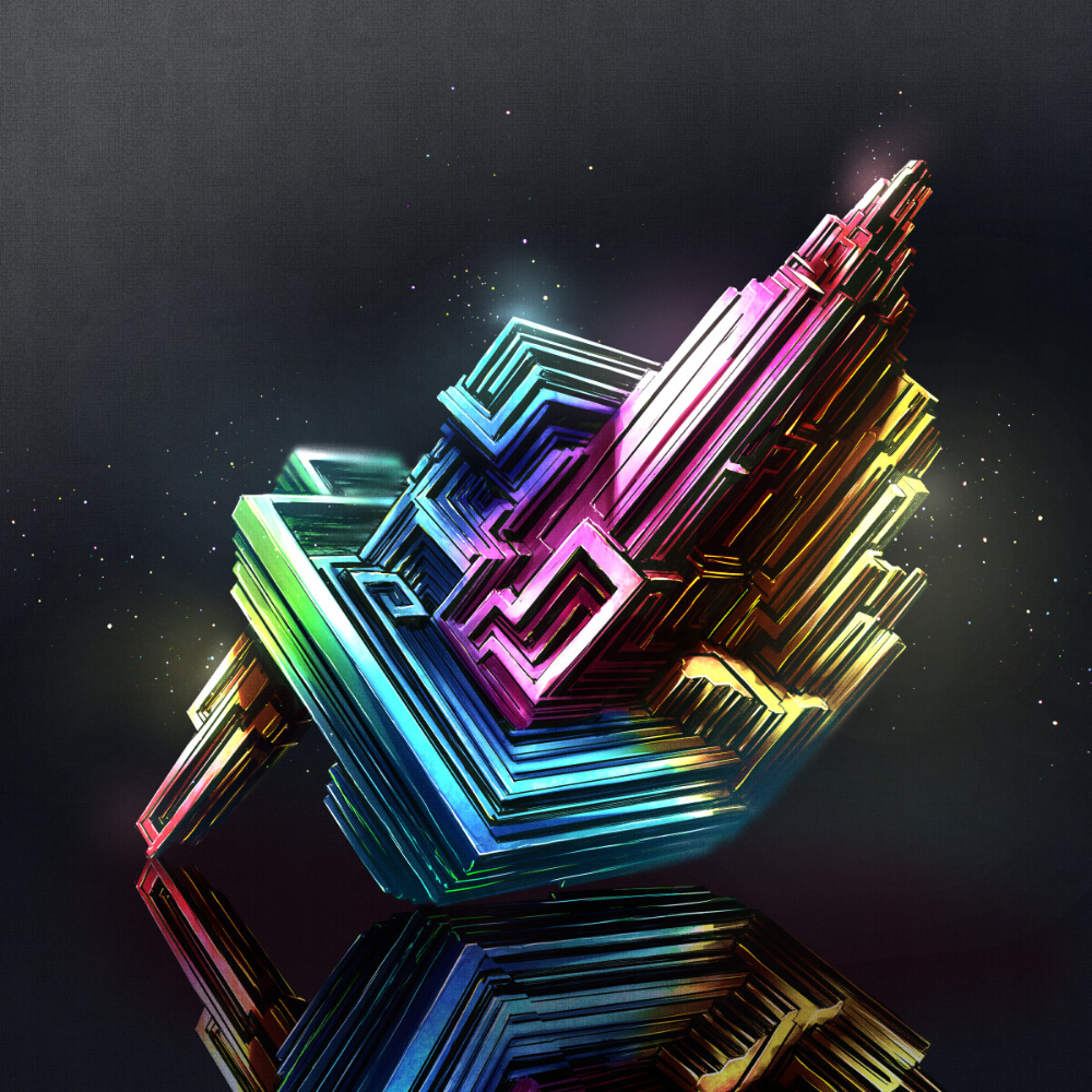 bismuth crystal, cluseller paperrobber. Bismuth, Bismuth crystal, Puzzle art