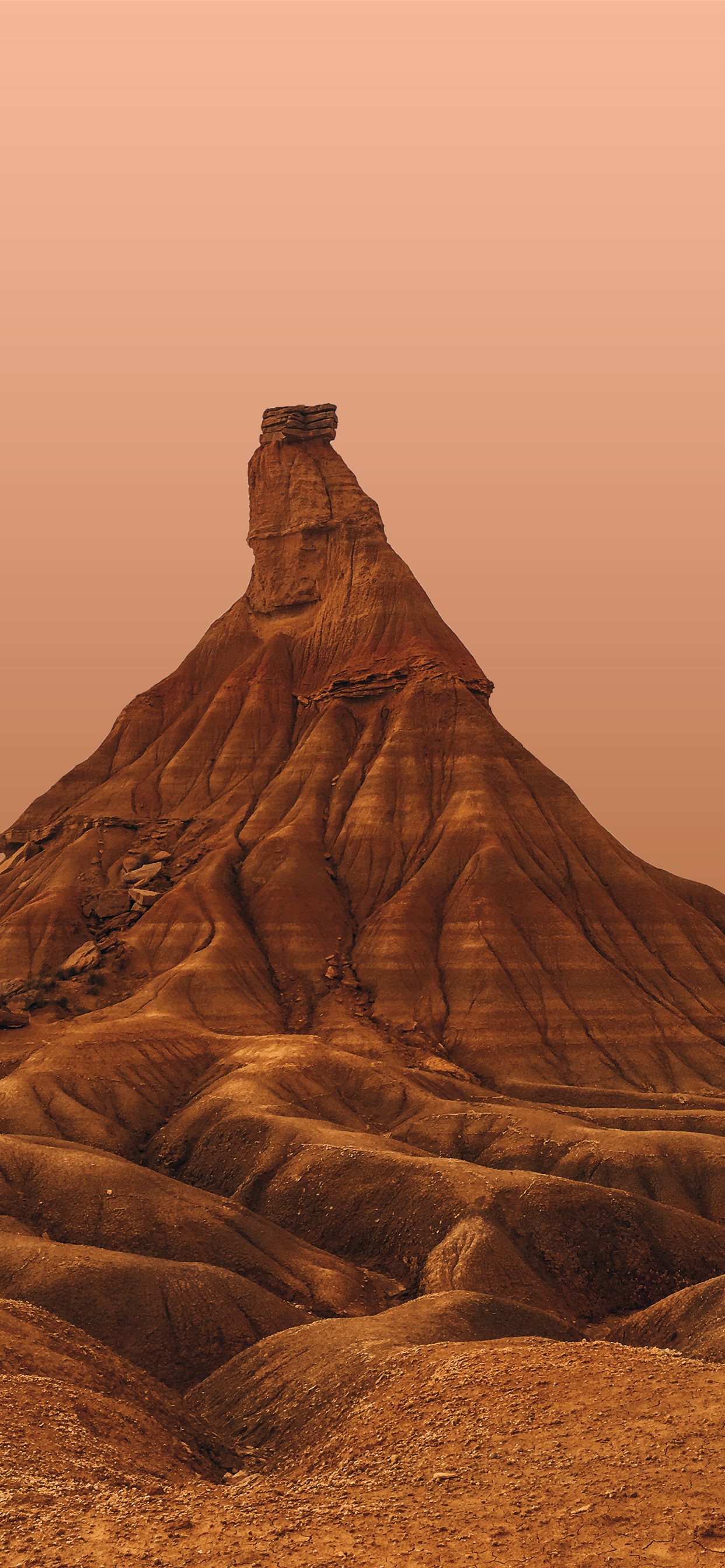 brown mountain iPhone X Wallpaper Free Download