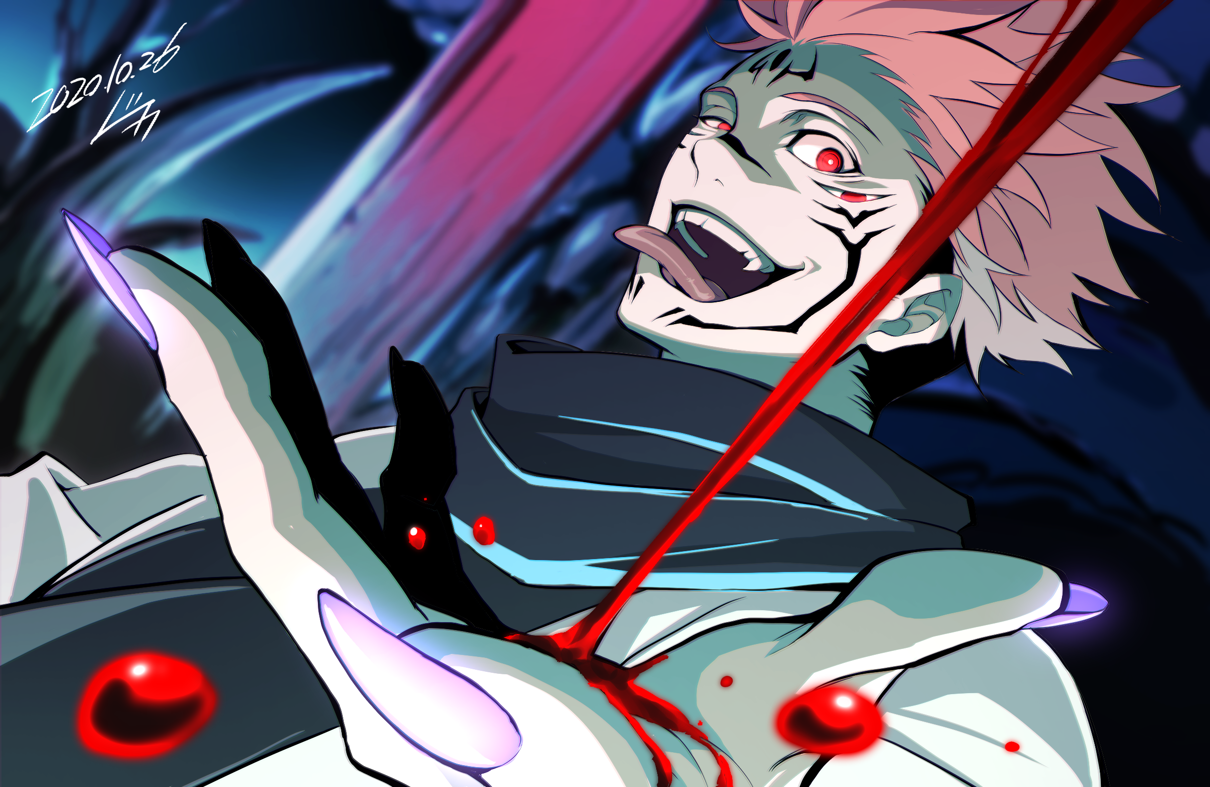 Sukuna (Jujutsu Kaisen) HD Wallpaper and Background