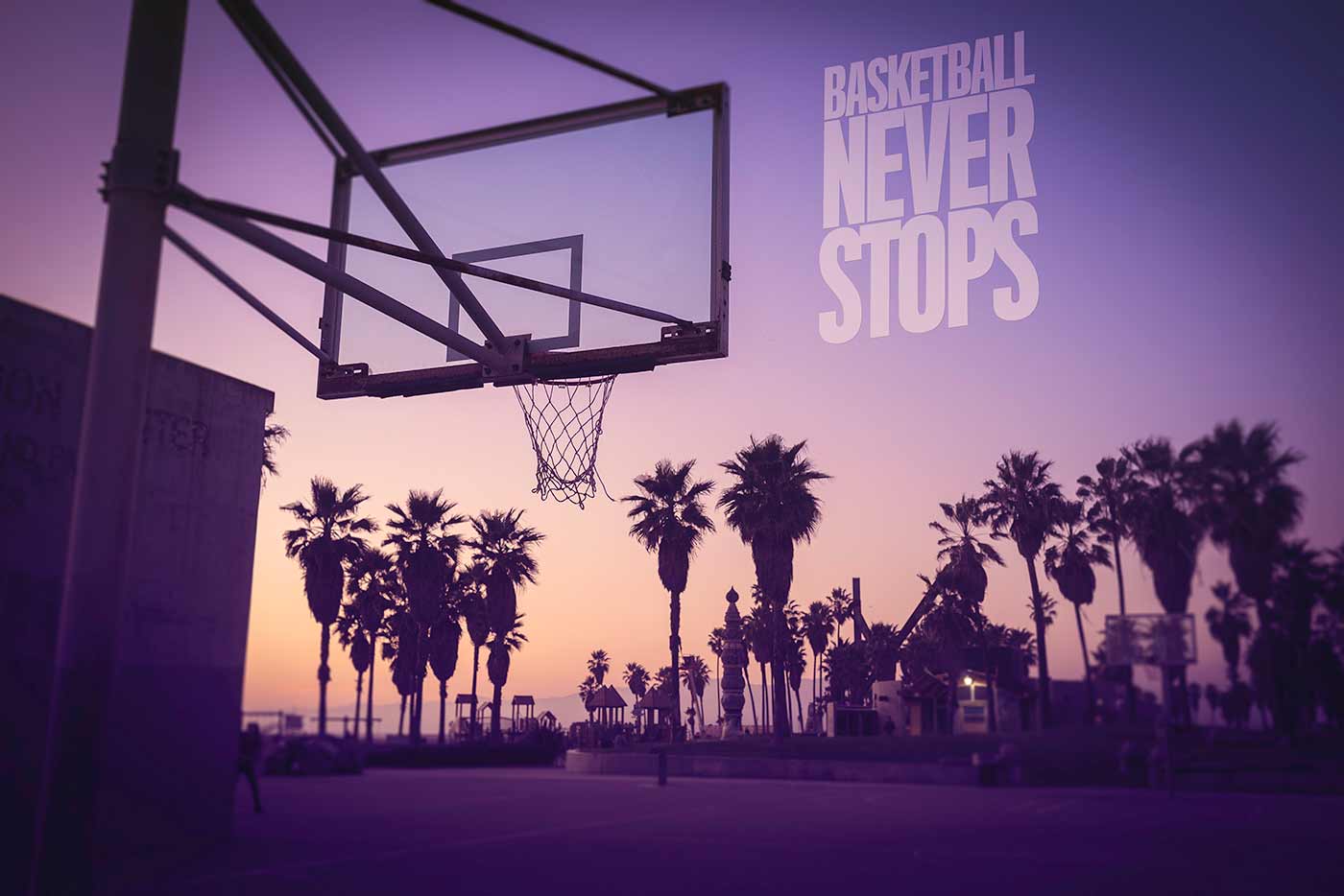 Basketball Never Stops Blue