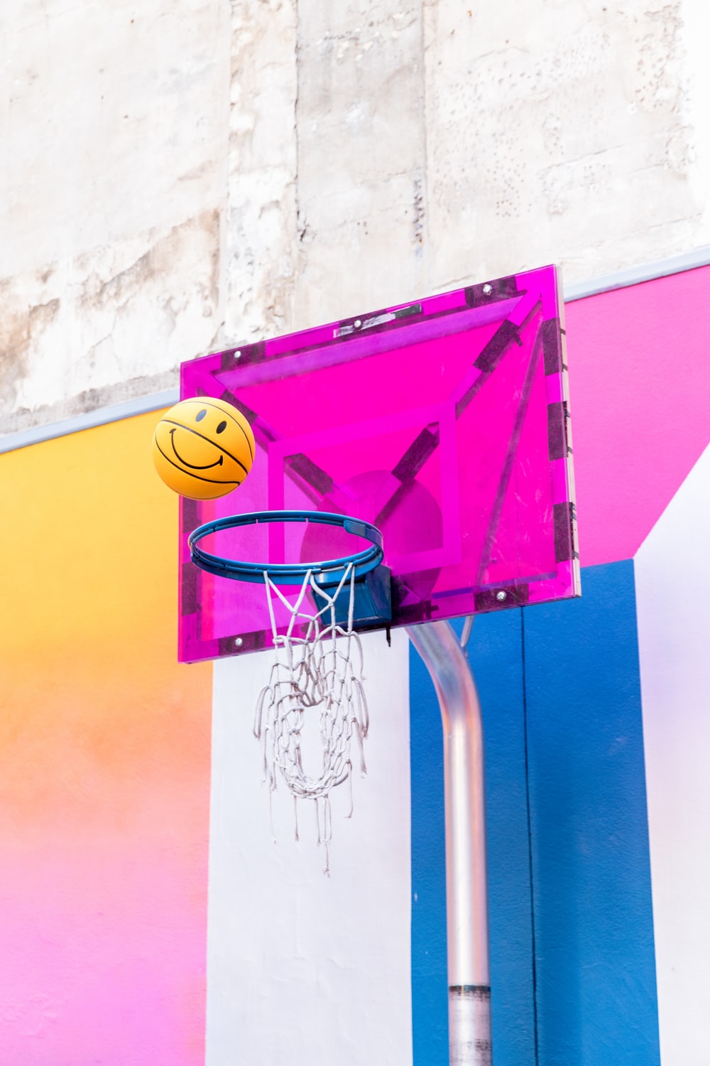 pink basketball system photo