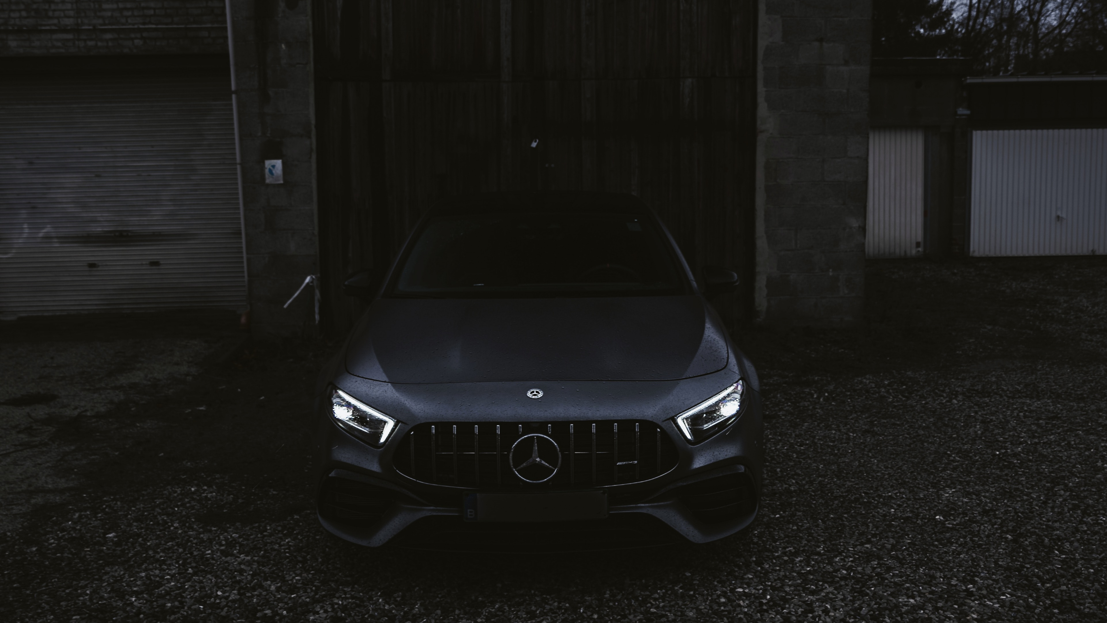 Download Black Car, Mercedes AMG GT Wallpaper, 3840x2160, 4K UHD 16:9, Widescreen