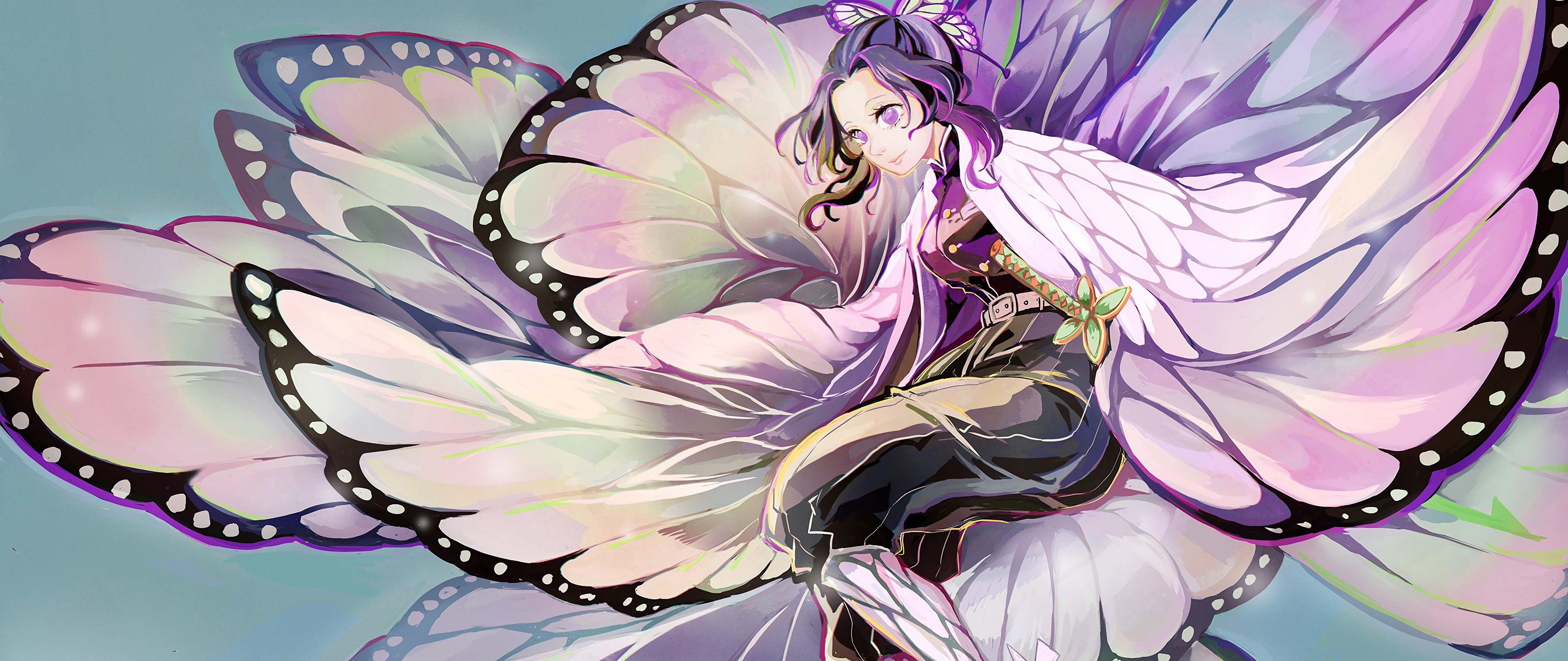 Shinobu Kocho Kimetsu no Yaiba 4K Wallpaper