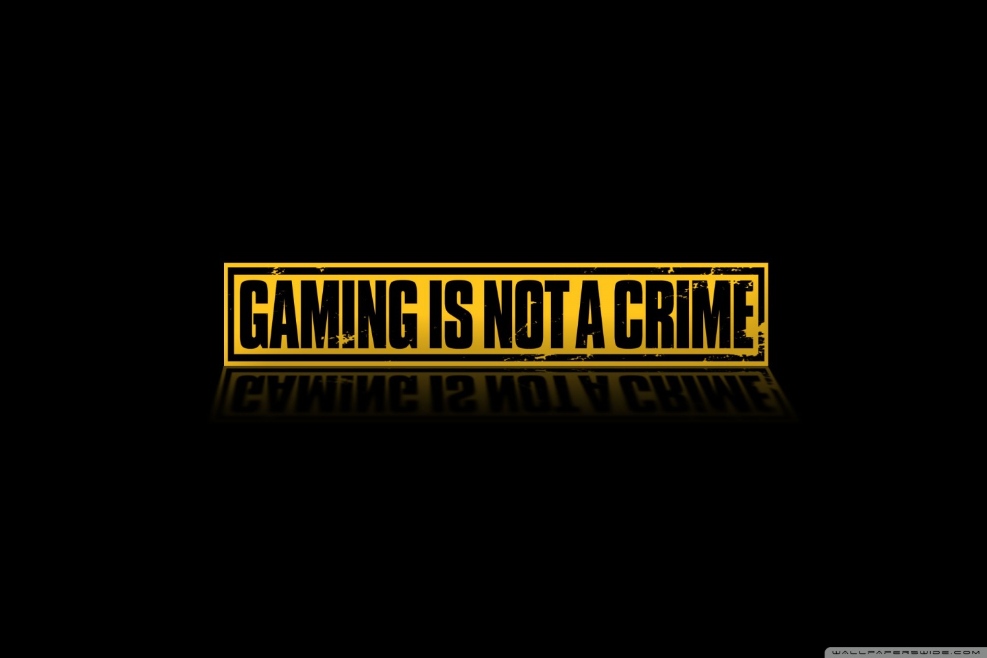 Gaming Is Not A Crime Ultra HD Desktop Background Wallpaper for 4K UHD TV, Multi Display, Dual Monitor, Tablet