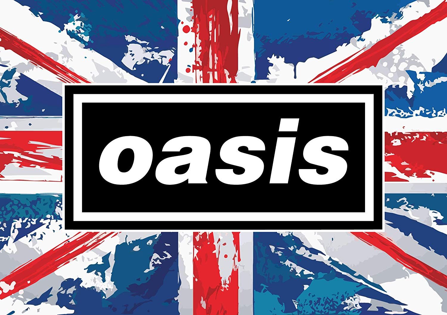 Oasis Poster A1 Large Britpop Indie Rock n Roll (594mm x 841mm). Oasis logo, Oasis band, Oasis