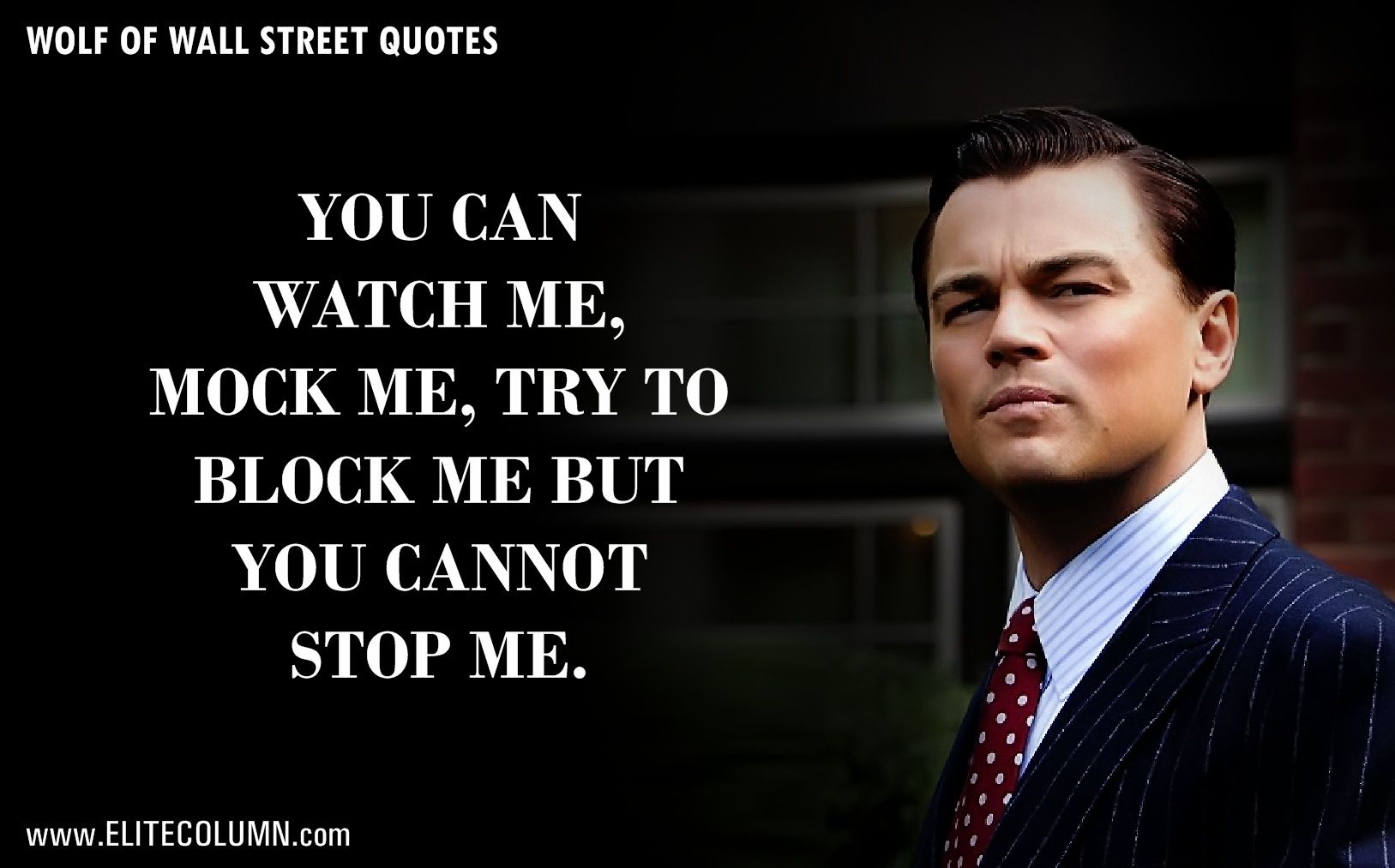 The Wolf of Wall Street Quotes That Will Make You Rich. EliteColumn. Street quotes, Wolf of wall street, Leonardo dicaprio quotes