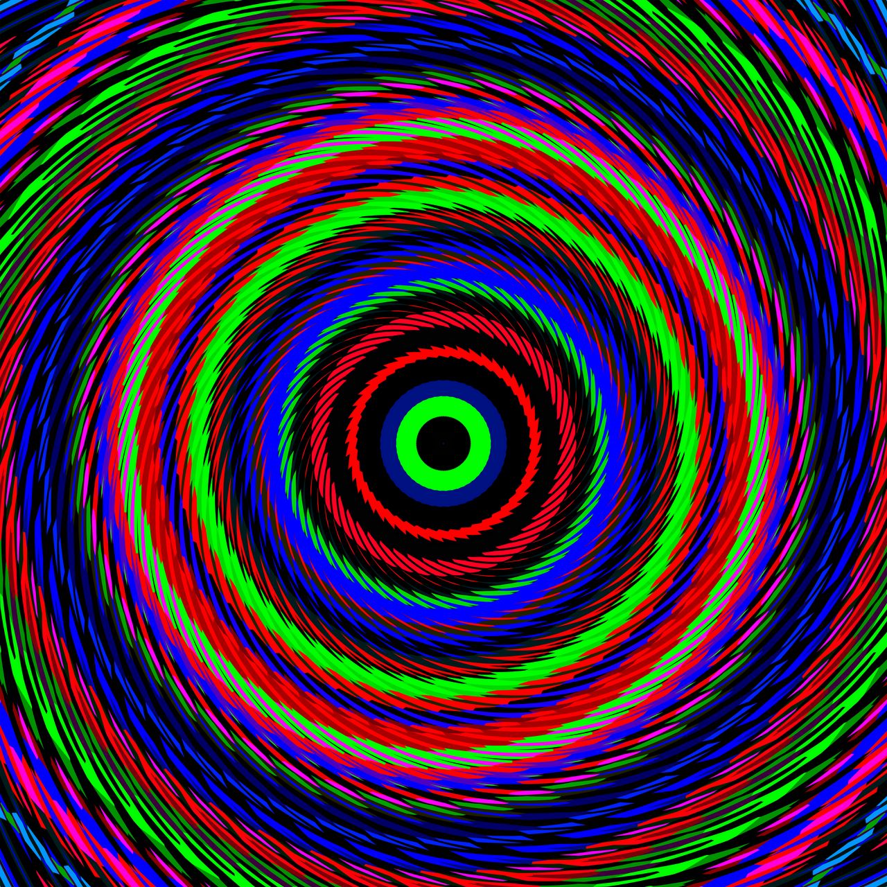 Download wallpaper 1280x1280 circles, optical illusion, colorful, abstraction ipad, ipad ipad mini for parallax HD background