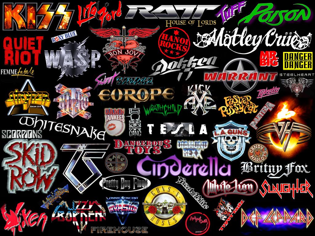 theglammetal Glam Hair Metal. Rock band logos, Heavy metal music, Metal band logos