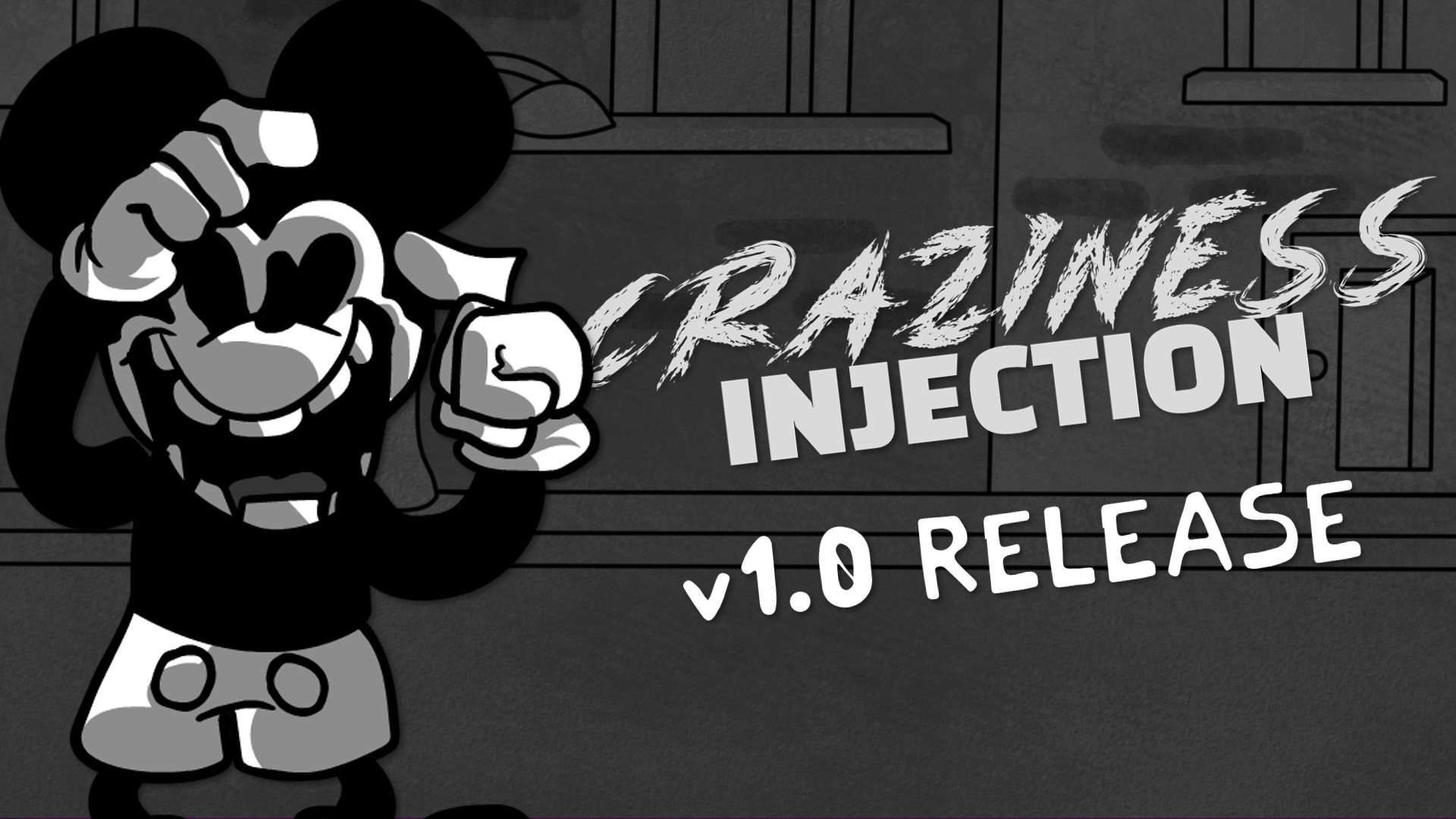 Craziness Injection SuicideMouse.avi // 1.0 [Friday Night Funkin'] [Mods]