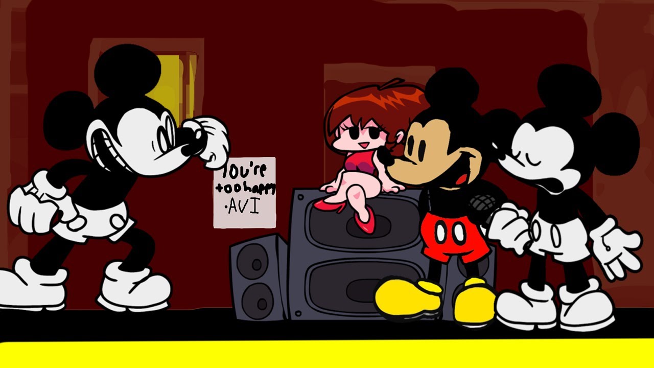 Friday Night Funkin' Vs Sunday Night Mickey Mouse Vs Mouse Repainted vs Sunday Night Remastered