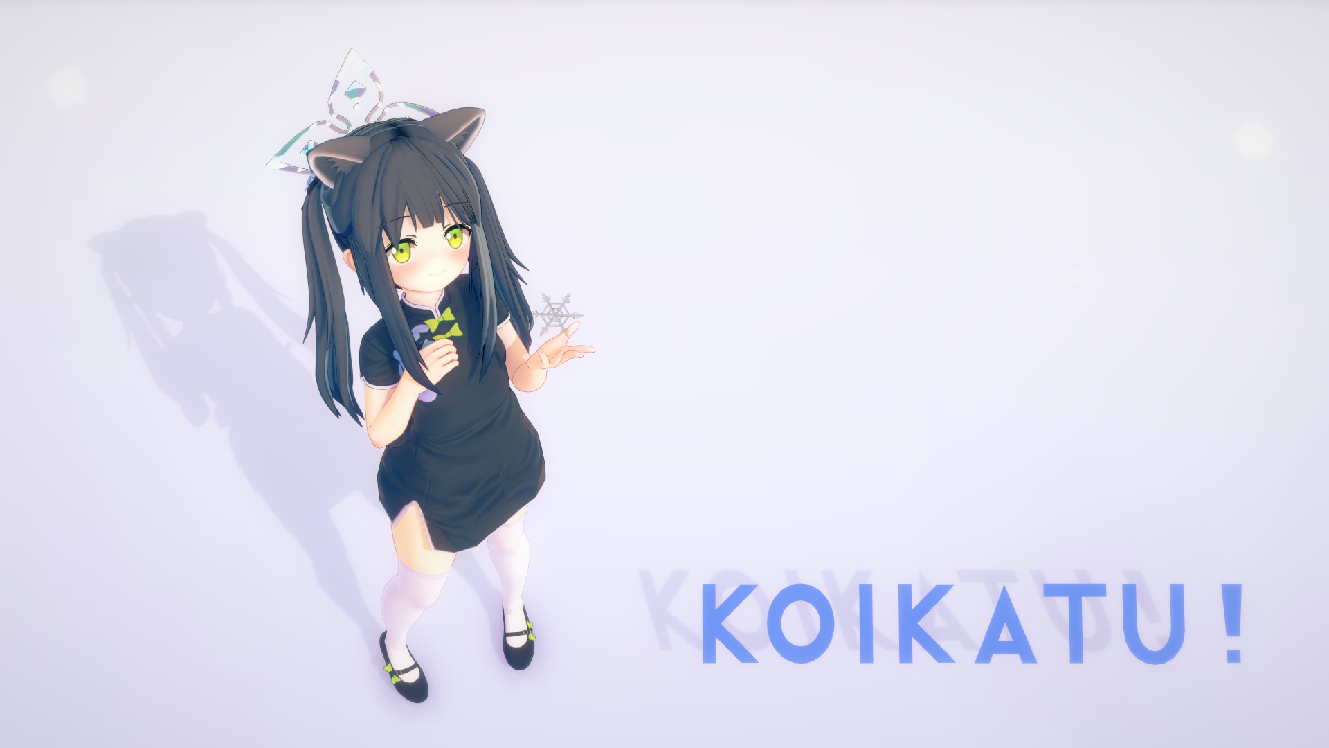 blue archive sunohara shun angel animal ears cg chinadress tagme thighhighs wallpaper