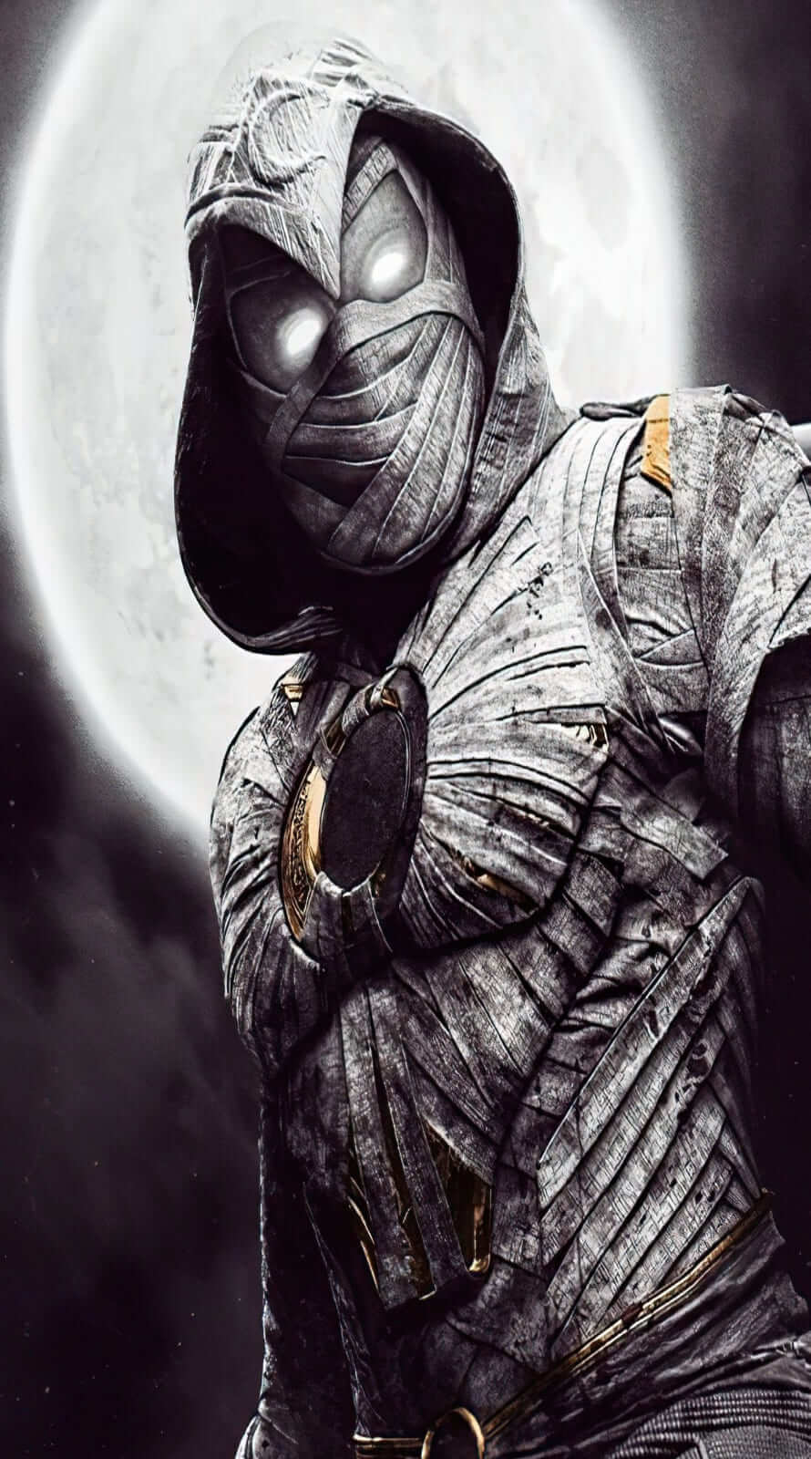 Moon Knight Monochrome 4K HD Superheroes Wallpapers, HD Wallpapers