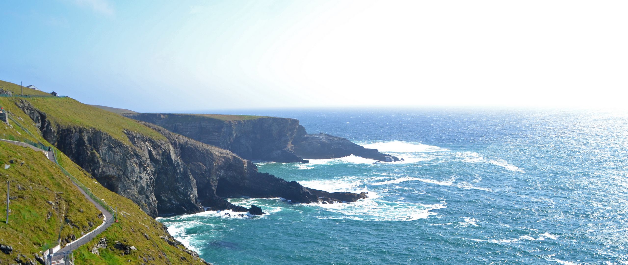 Download wallpaper 2560x1080 ireland, beach, coast dual wide 1080p HD background