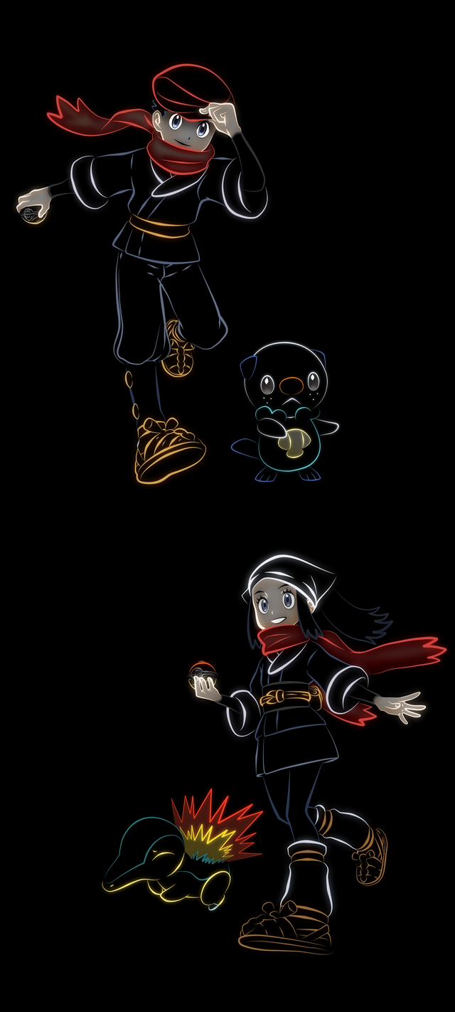 Pokemon Legends Arceus & Lucas (Phone Wallpaper)