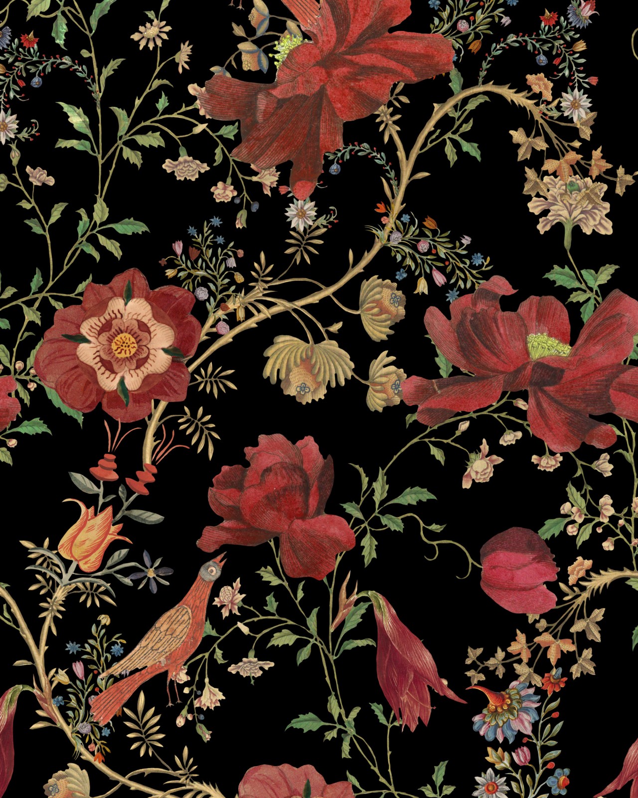 TRANSSILVANIAE FLORILEGIUM Dark Wallpaper Roots