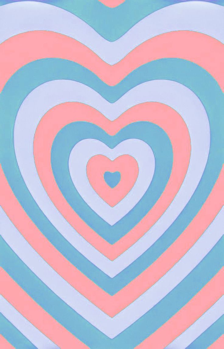 Blue And Pink Hearts Wallpaper