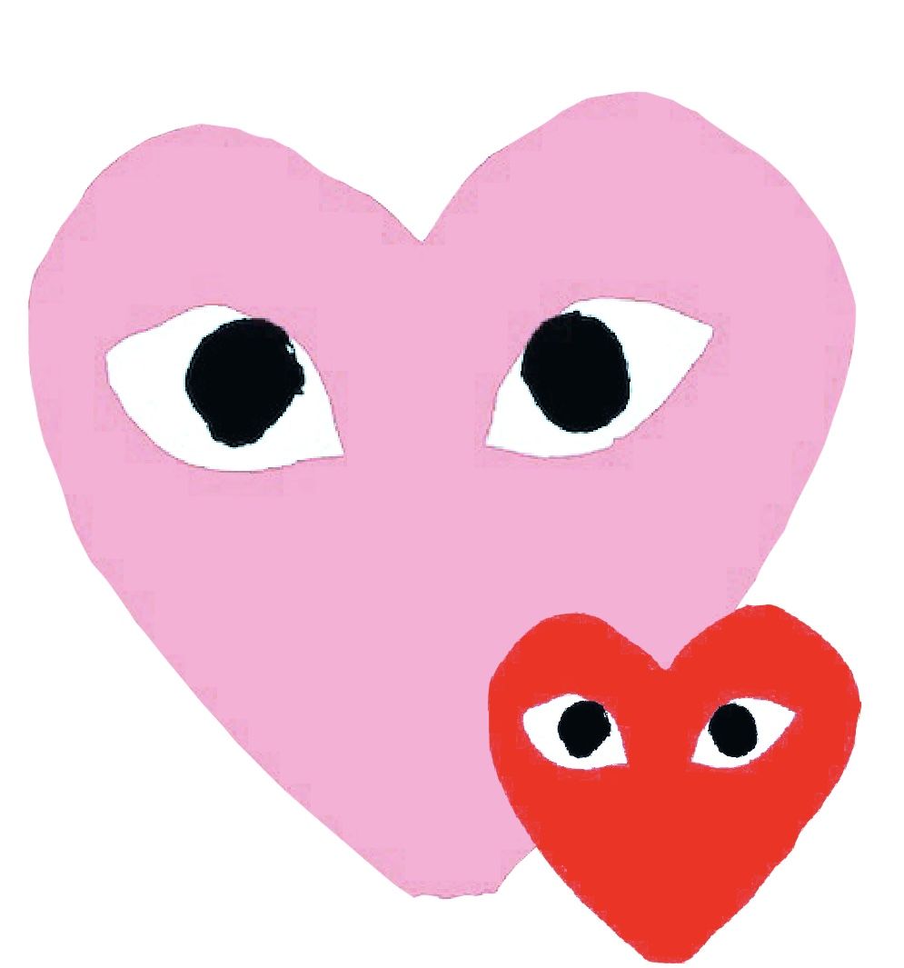 Illustration Pink Eyes Love Hearts Stock Illustration 1751121383