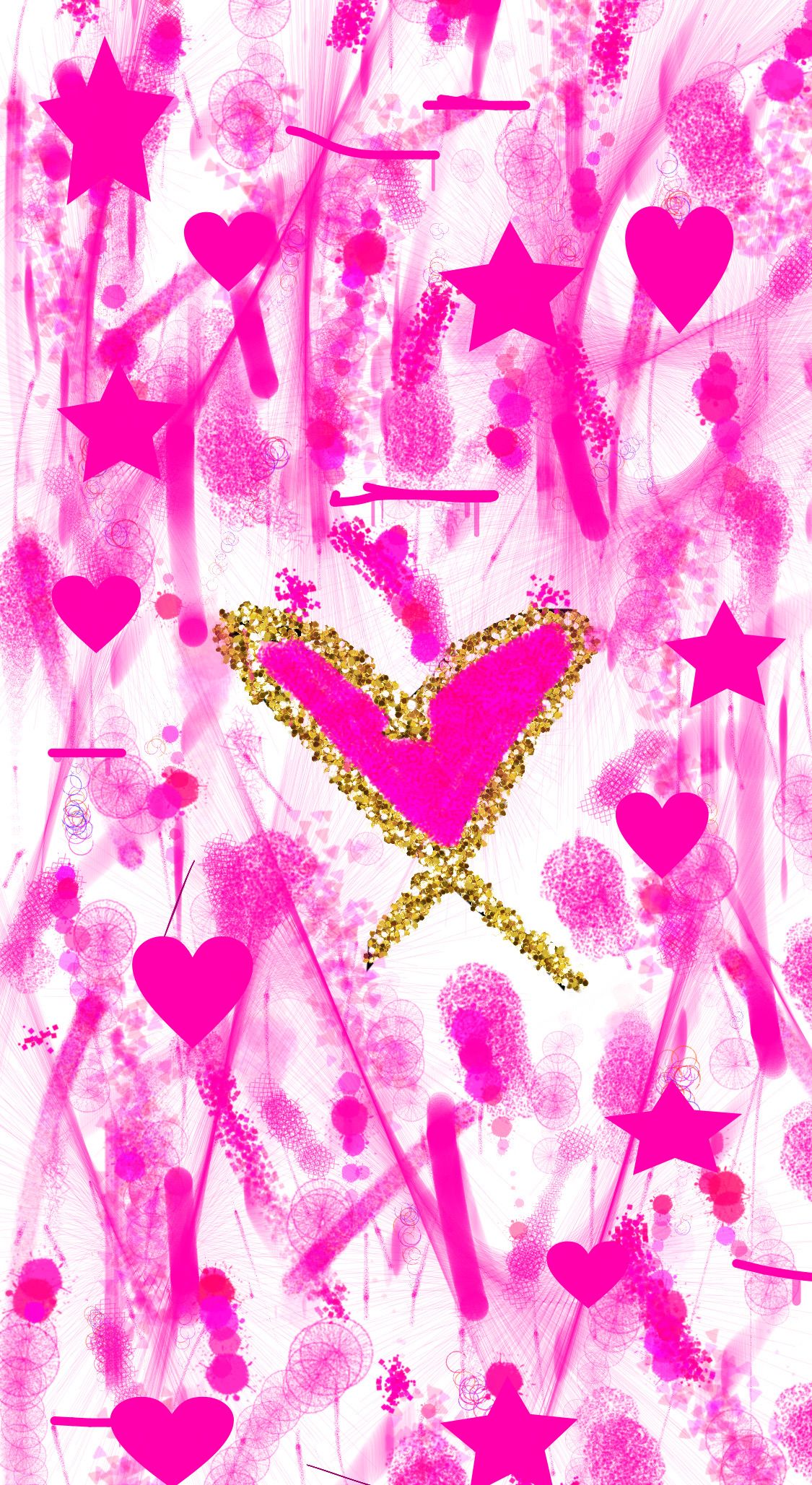 pink preppy heart wallpaper. Abstract artwork, Heart wallpaper, Abstract