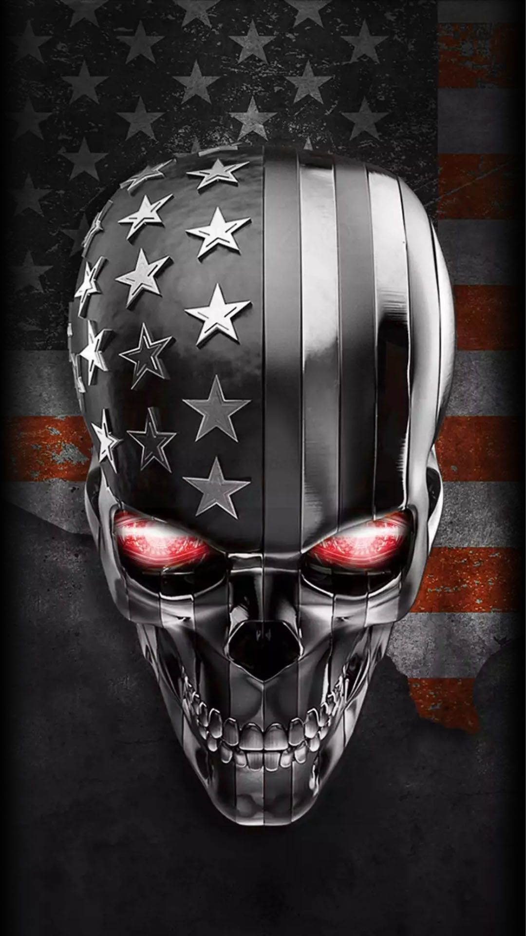 USA Skull Wallpaper Free USA Skull Background