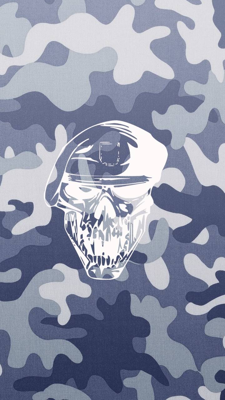 Skull Army Wallpaper Background