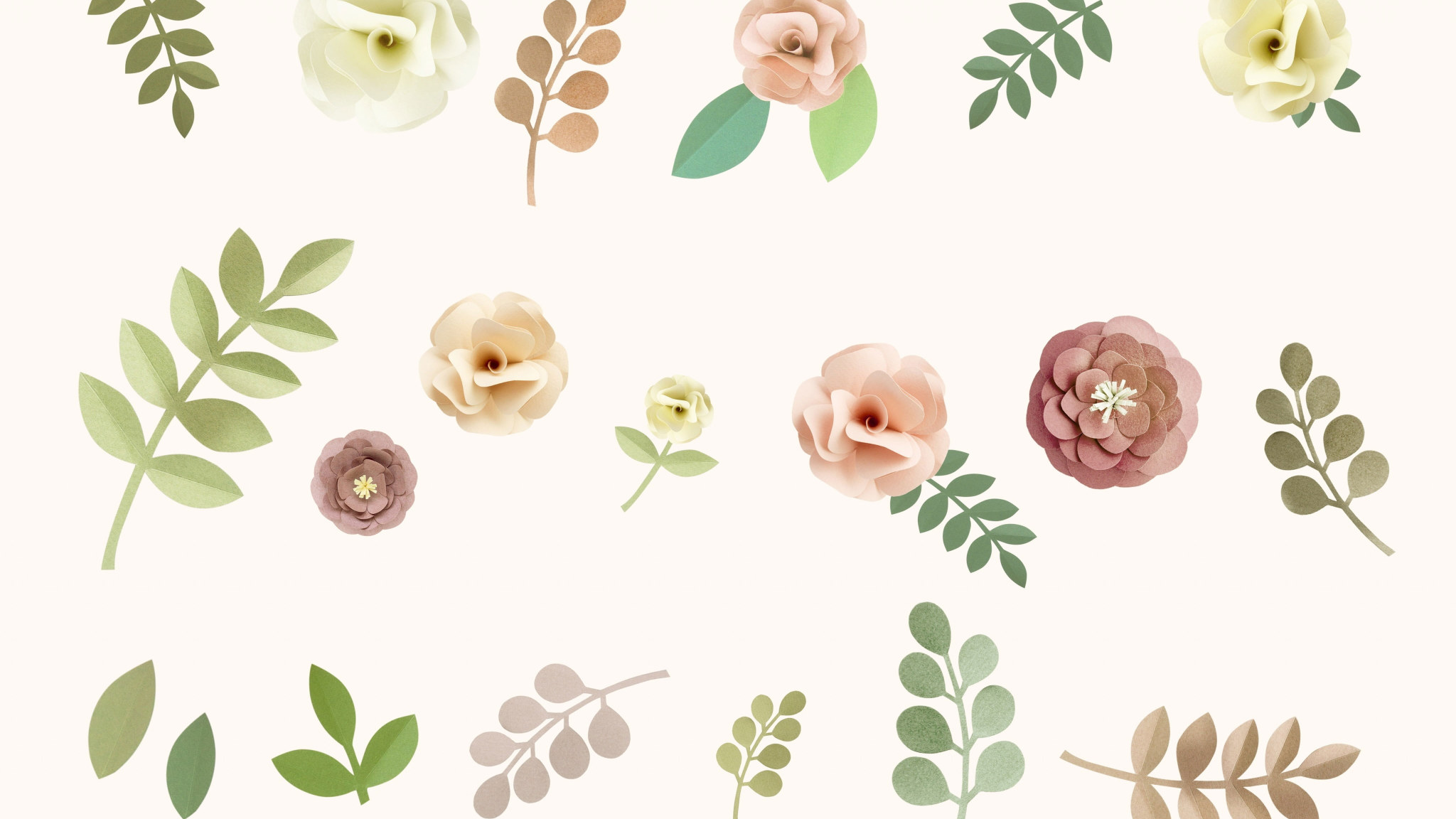 Pastel Floral Wallpaper, Vintage, Abstract, Flowers, Rose, Design • Wallpaper For You