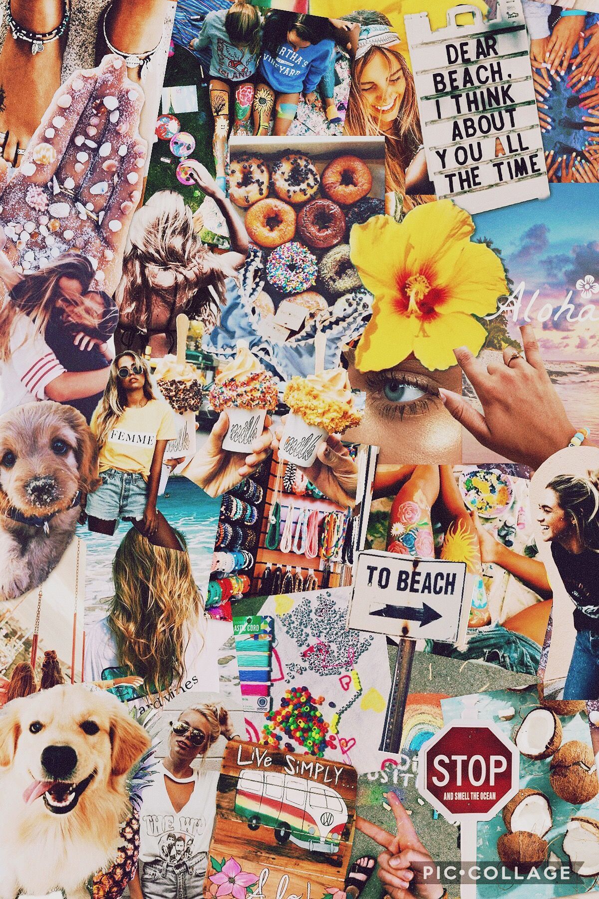 Free download Aesthetic Summer Collage Wallpaper [1200x1800] for your Desktop, Mobile & Tablet. Explore Astic Wallpaper