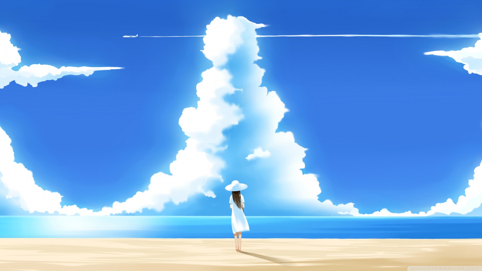 Beautiful Summer Day Illustration Wallpaper