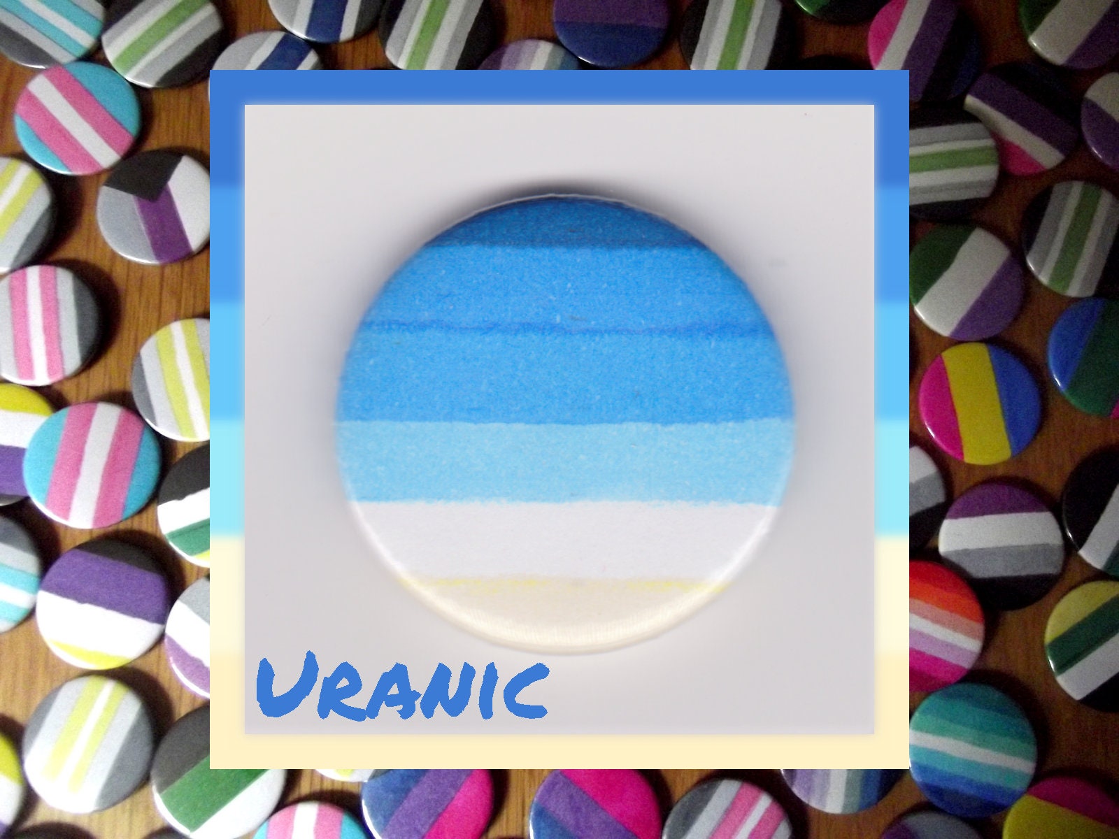 Uranic Pride 1 Button Badge
