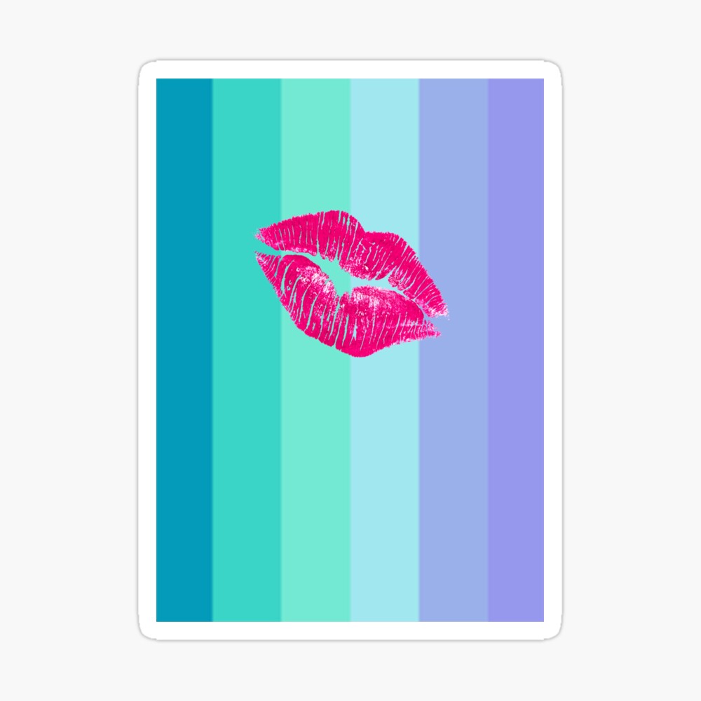 Lipstick Neptunic Pride Flag Poster
