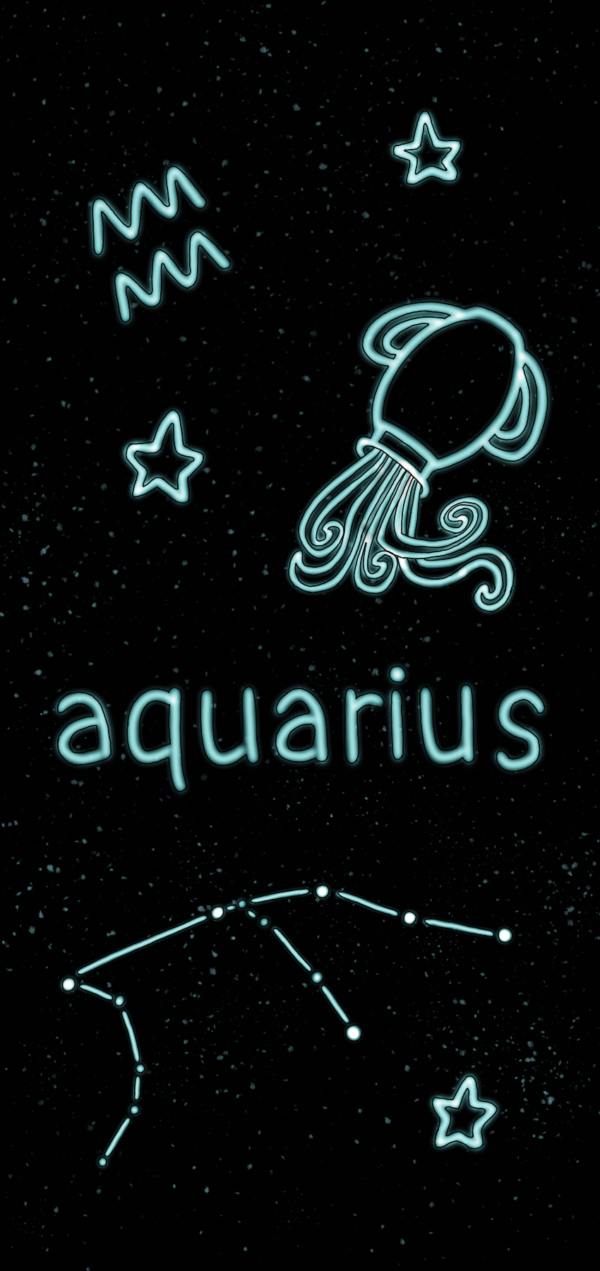 Aquarius Zodiac Sign Wallpaper