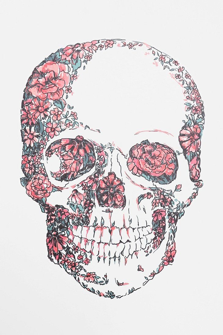 girly skull wallpaper, face, skull, head, illustration, facial hair