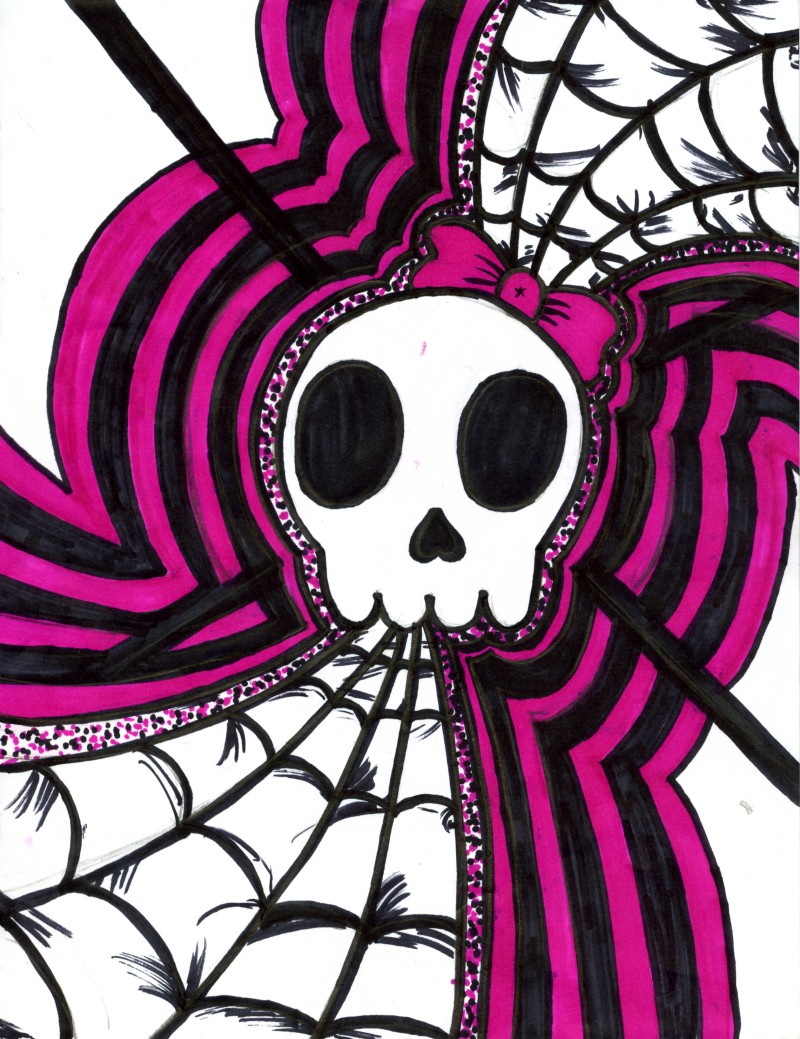 Girly Skull Wallpaper to Download