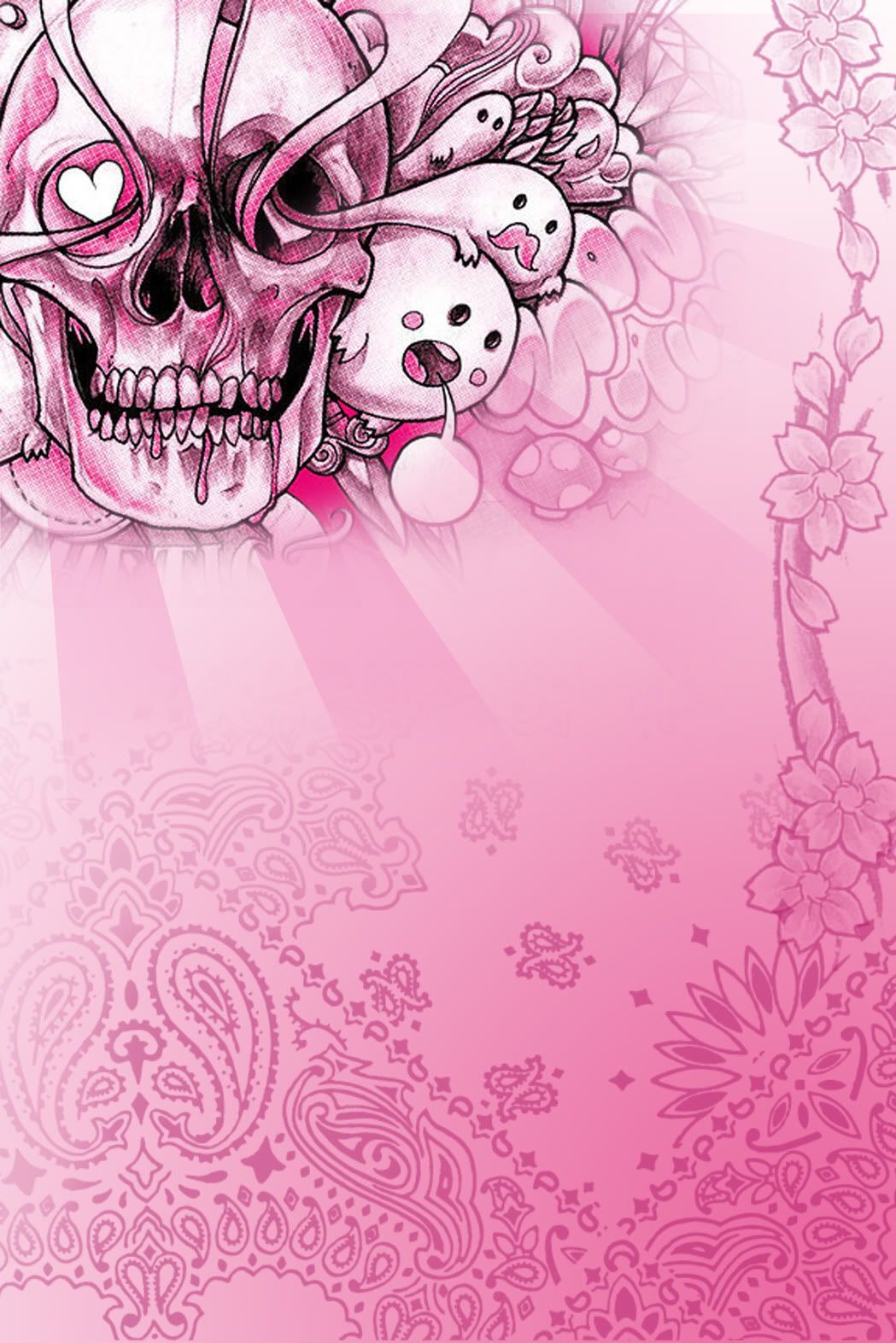 Cute Pink Skull Wallpaper Free Cute Pink Skull Background