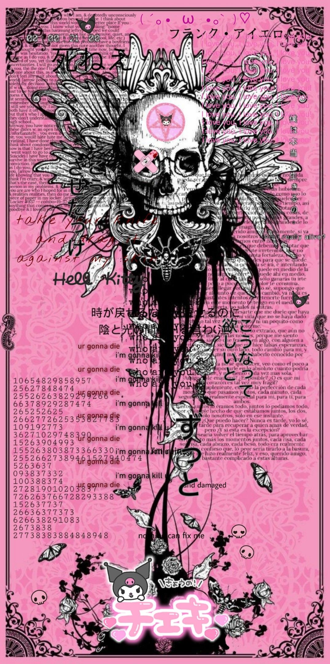 Cute pink skull wallpaper. Skull wallpaper, Pink skull wallpaper, Pink skull