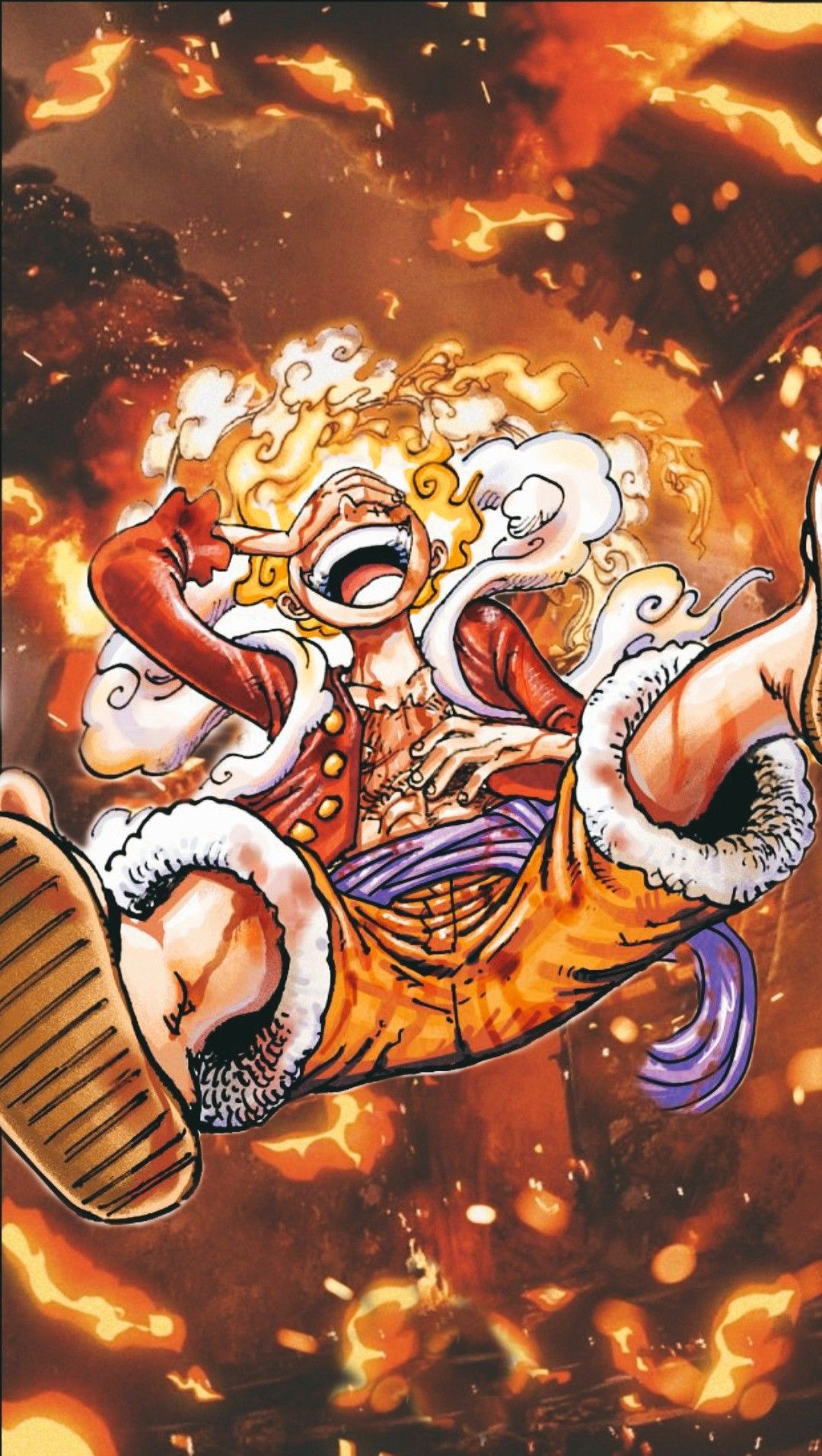 Luffy Gear 5 Sun God Nika Background. One piece wallpaper iphone, Manga anime one piece, Anime
