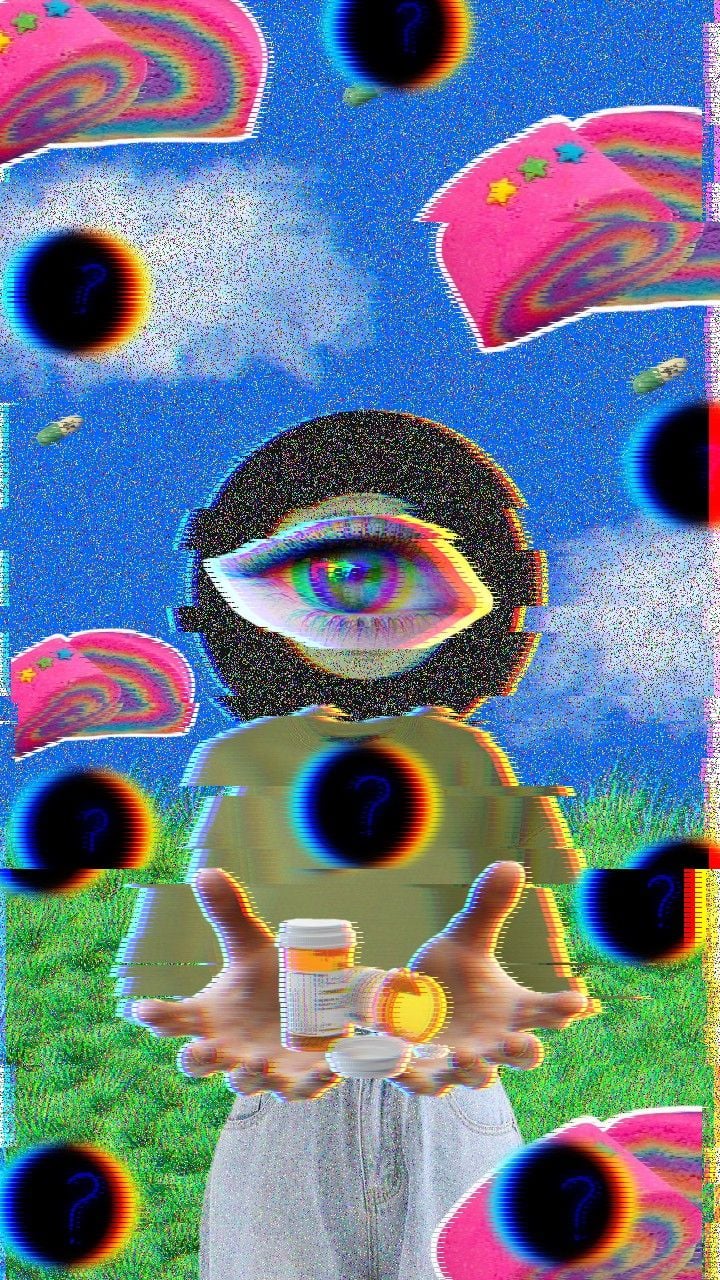 weirdcore👁️🍄🌈 in 2023  Pretty wallpapers, Dope wallpapers