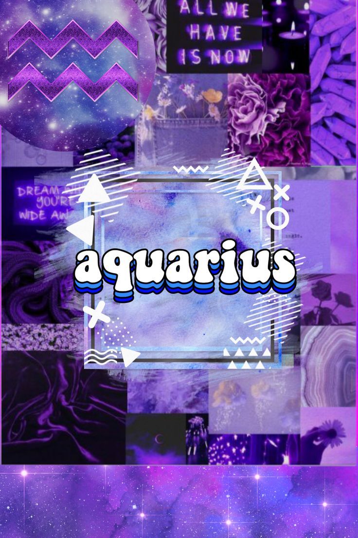 Aquarius aesthetic background zodiac signs edition violet purple and dark blue wallpaper. iPhone wallpaper girly, Aquarius aesthetic, Purple aesthetic background
