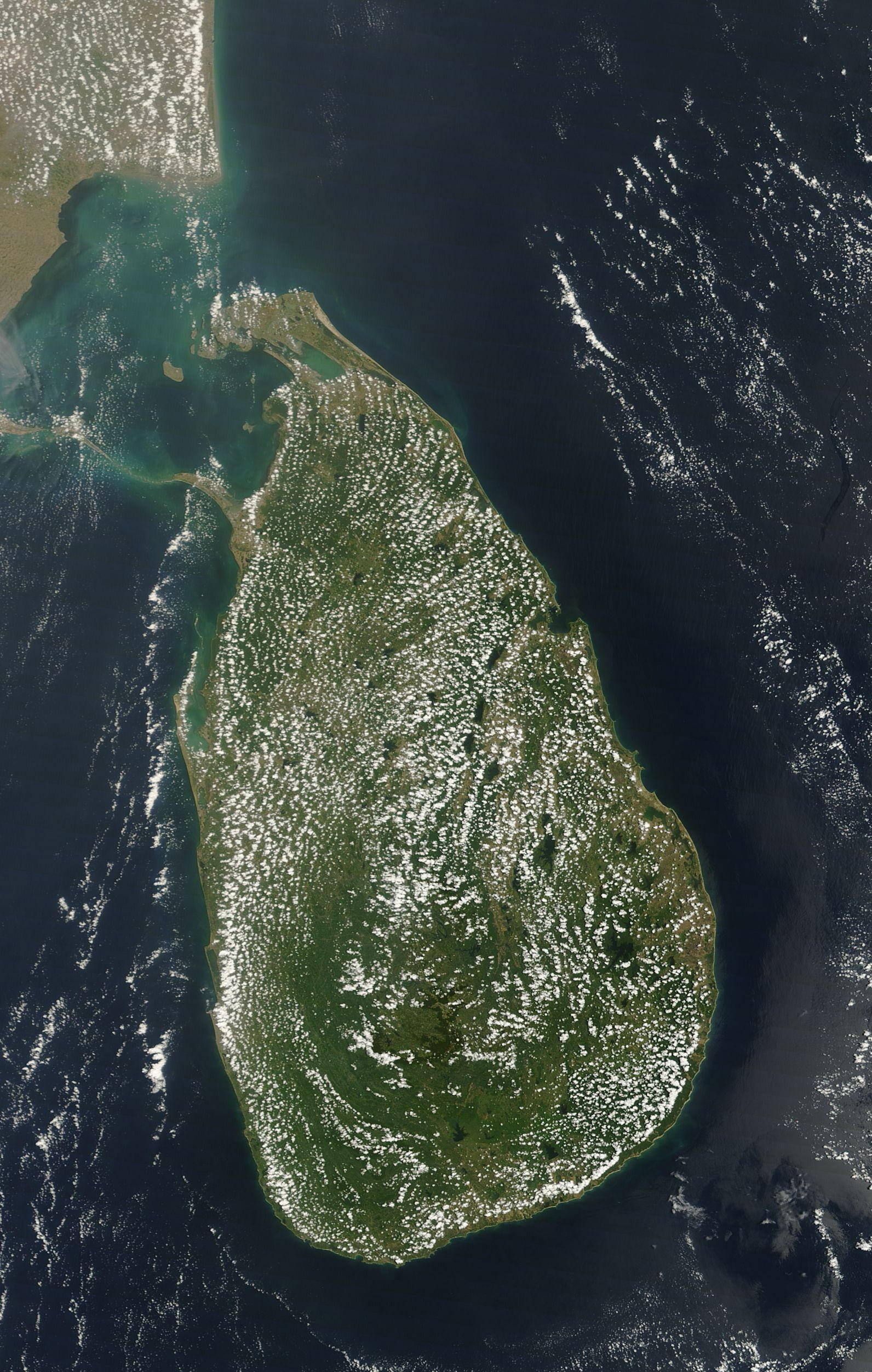 Fair Weather Cumulus Clouds Over Sri Lanka • Earth.com