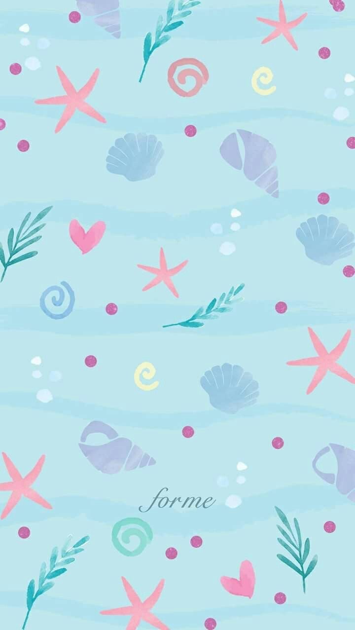 Wallpaper para celular. Mermaid wallpaper, Disney wallpaper, Summer wallpaper