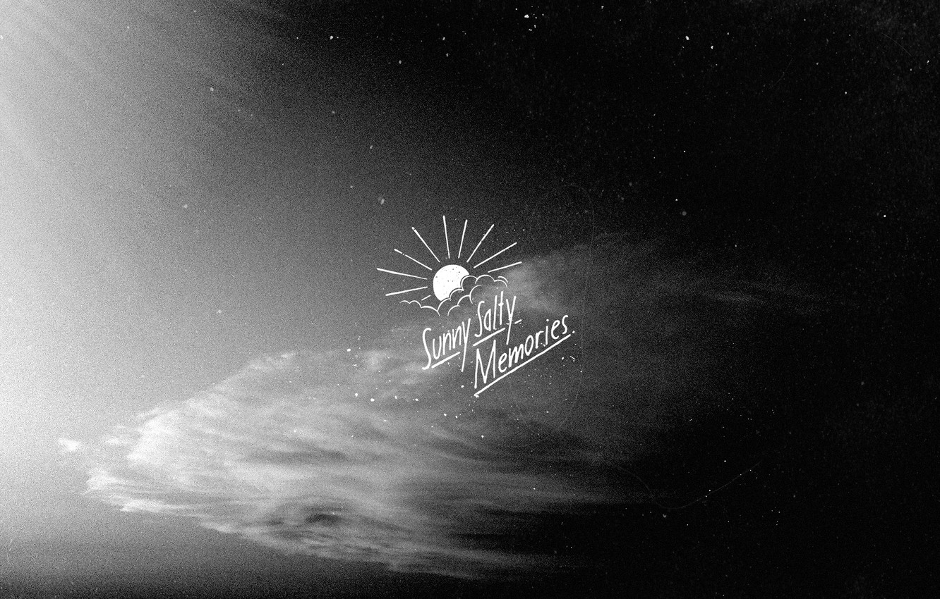 Wallpaper sea, summer, black and white image for desktop, section минимализм