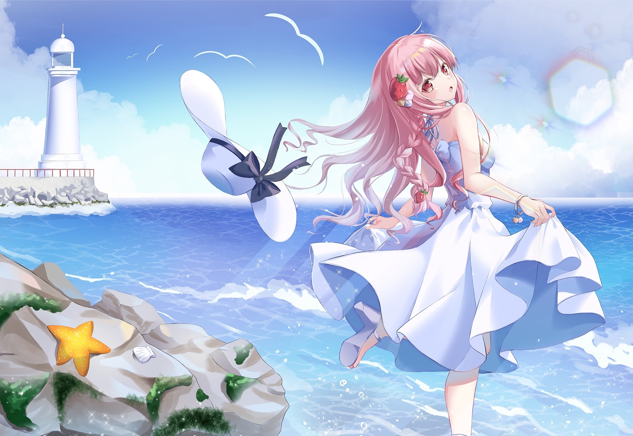 Anime Summer Beach Wallpapers Wallpaper Cave