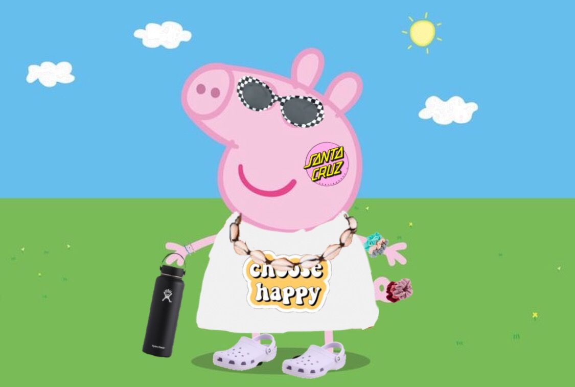 freetoedit vsco peppa. Peppa pig funny, Peppa pig wallpaper, Pig wallpaper