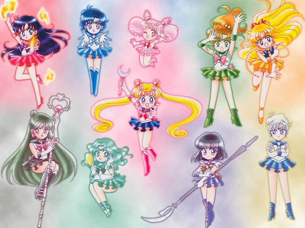 Chibi Sailors. Sailor chibi moon, Sailor moon crystal, Sailor moon wallpaper