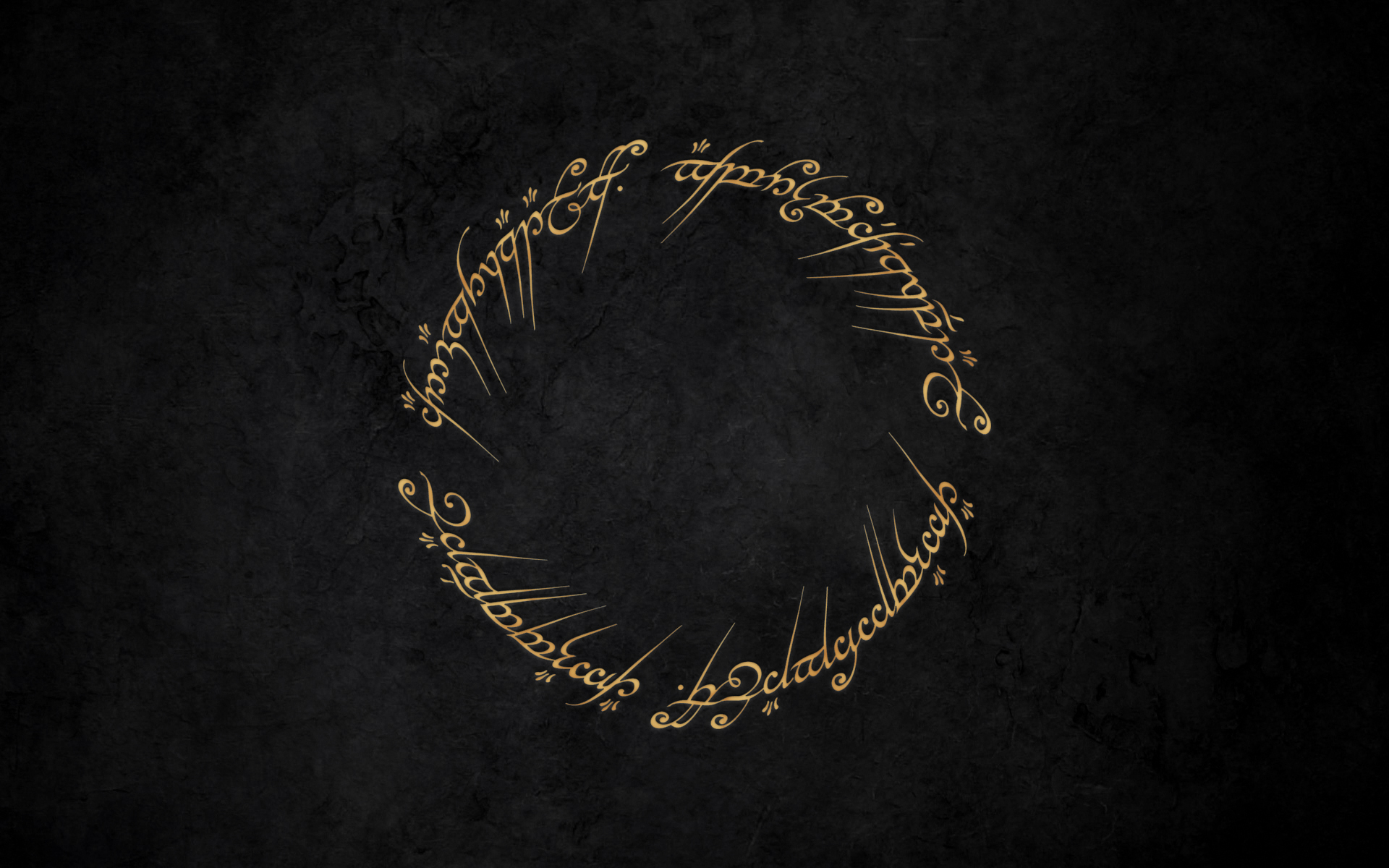 The Lord of the Rings Elvish Script