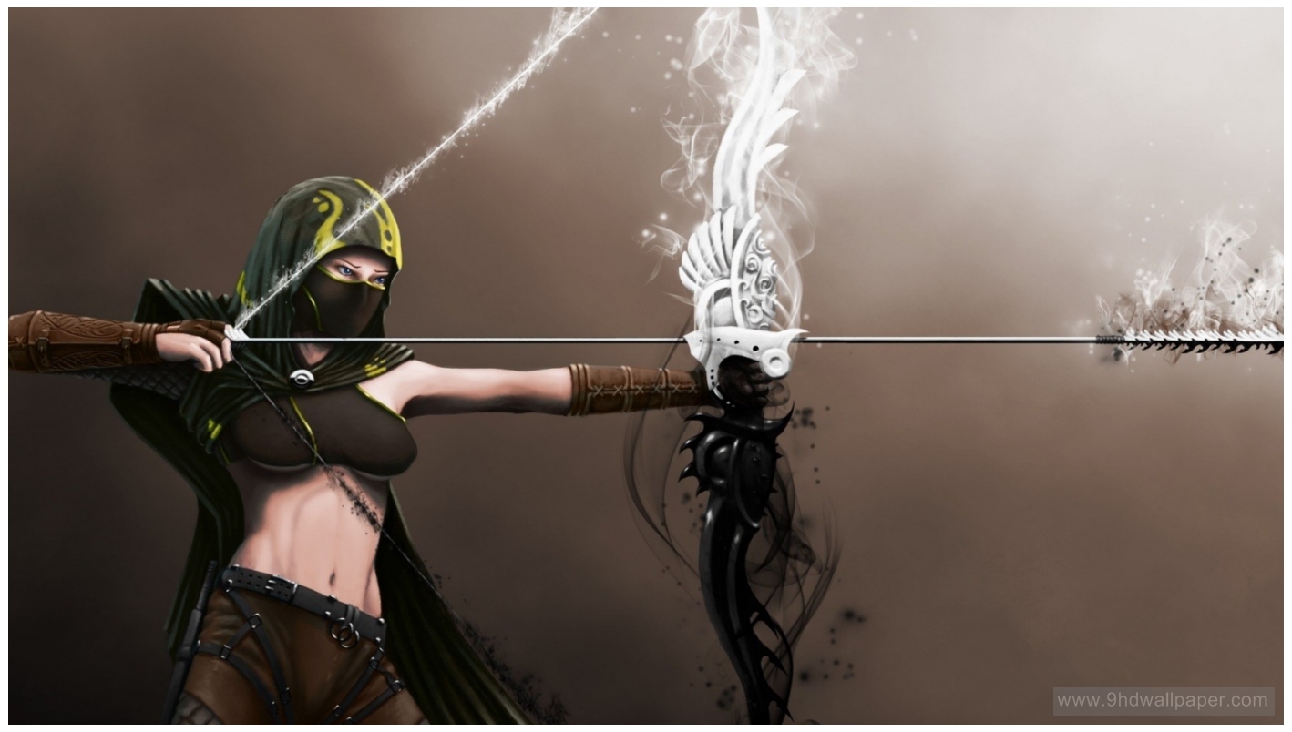 Archery, Natalie Portman And Girl Wallpaper Wars 2 Human Ranger