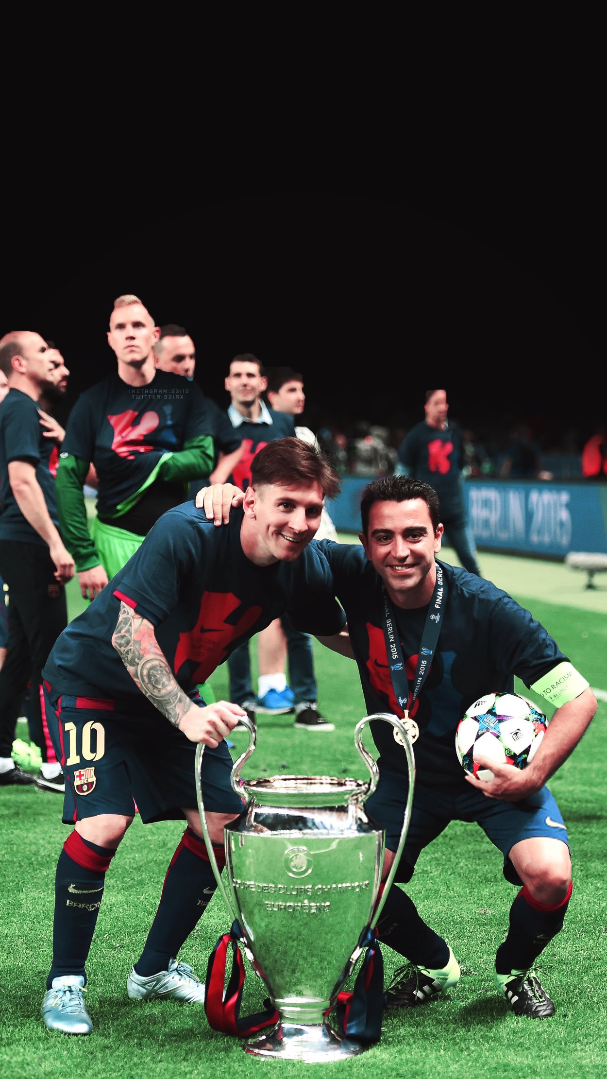 Wallpaper - #Messi #iniesta #Xavi