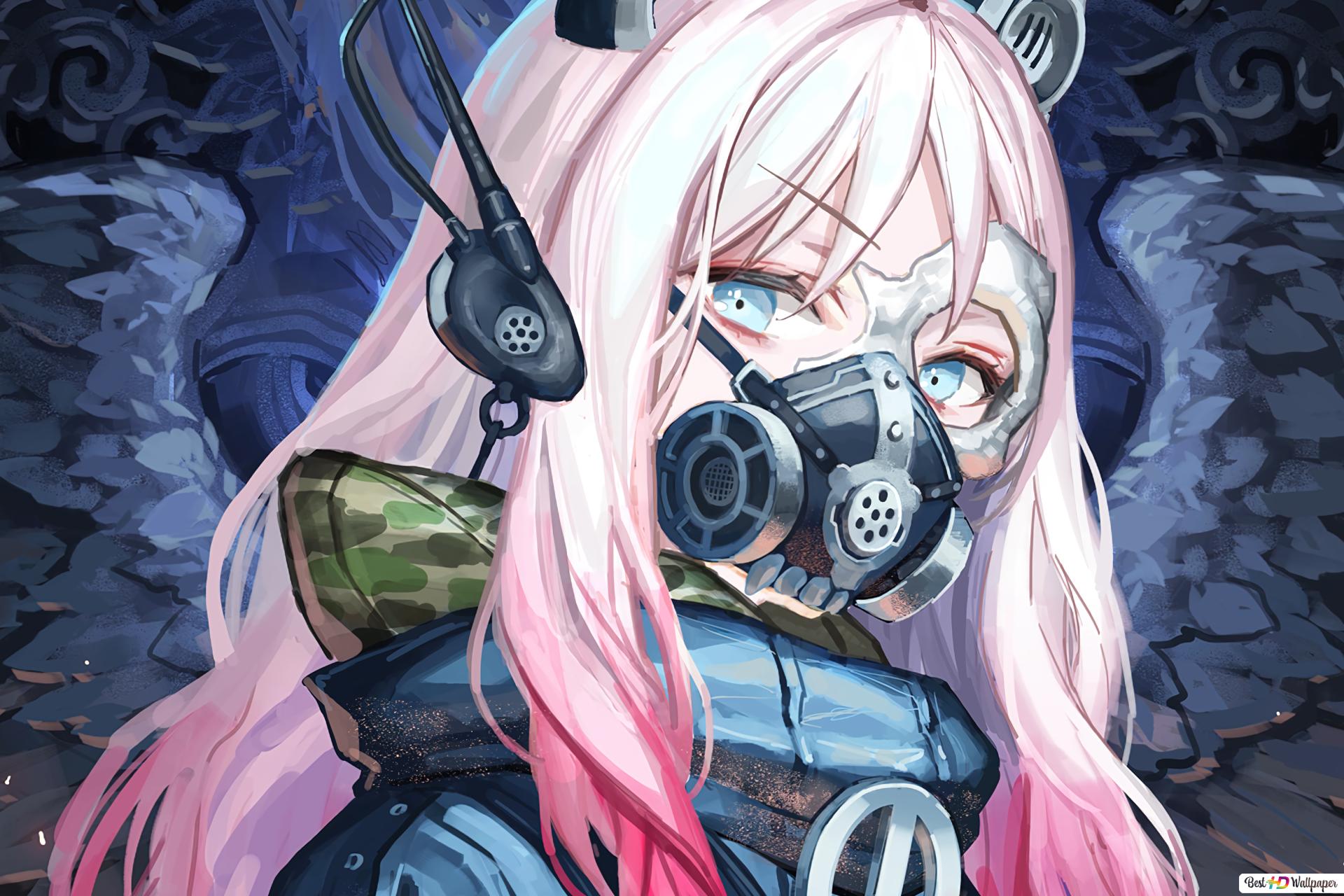 Gas Mask Girl HD wallpaper download