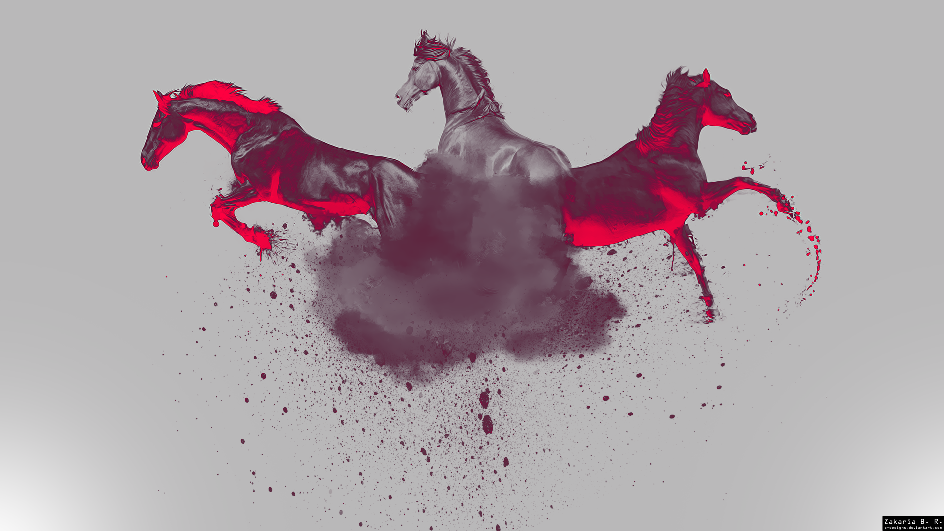 Download Smoke Horse Animal Artistic HD