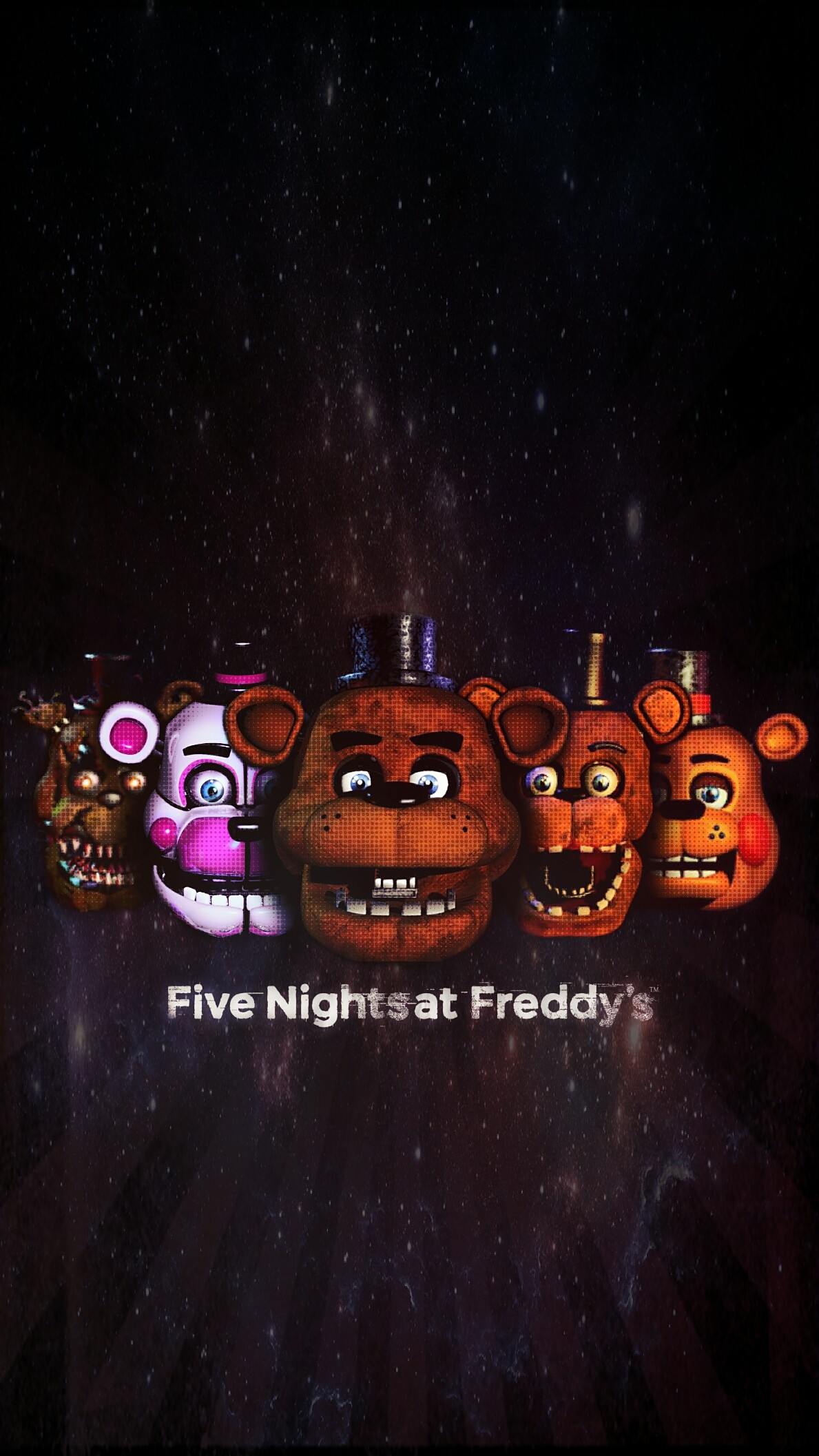 1189x2114, Fnaf Wallpaper All Freddys By Garebearart1 Wallpaper For Phone