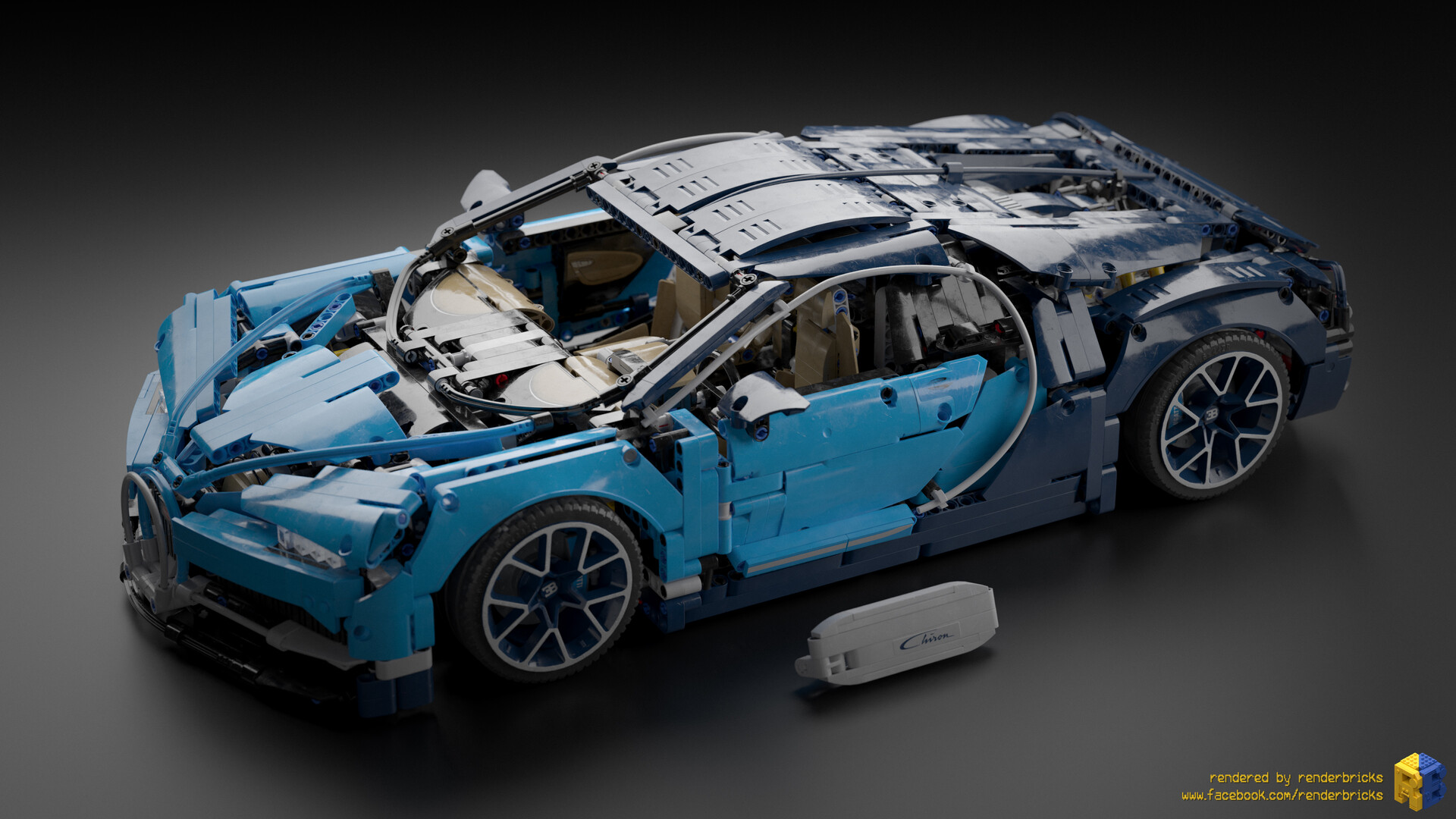 Renderbricks ®® Technic 42083 Bugatti Chiron (4K)